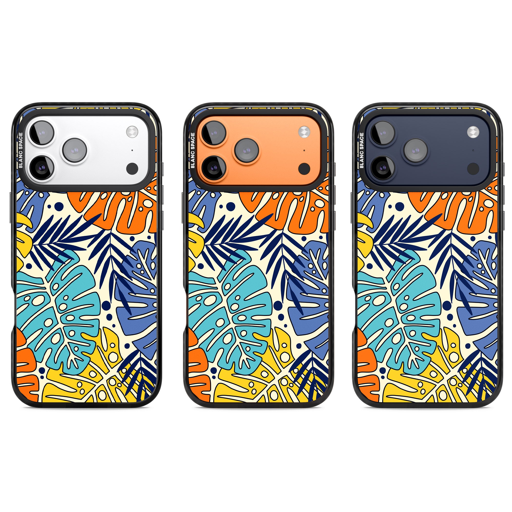 Beach Leaves iPhone 17 Pro Impact Pro Black Phone Case APT Impact Protection