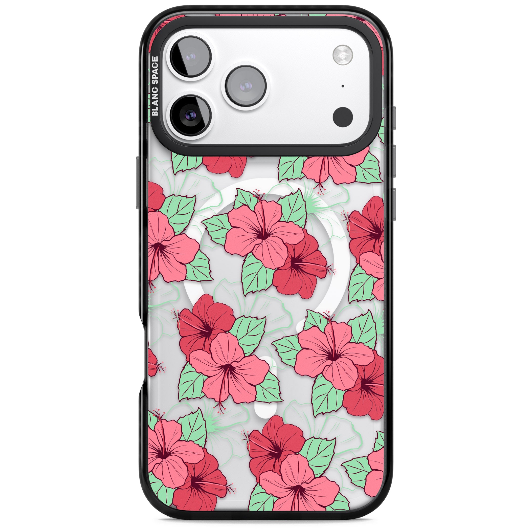 Pink Peony iPhone 17 Pro Impact Pro Black Phone Case