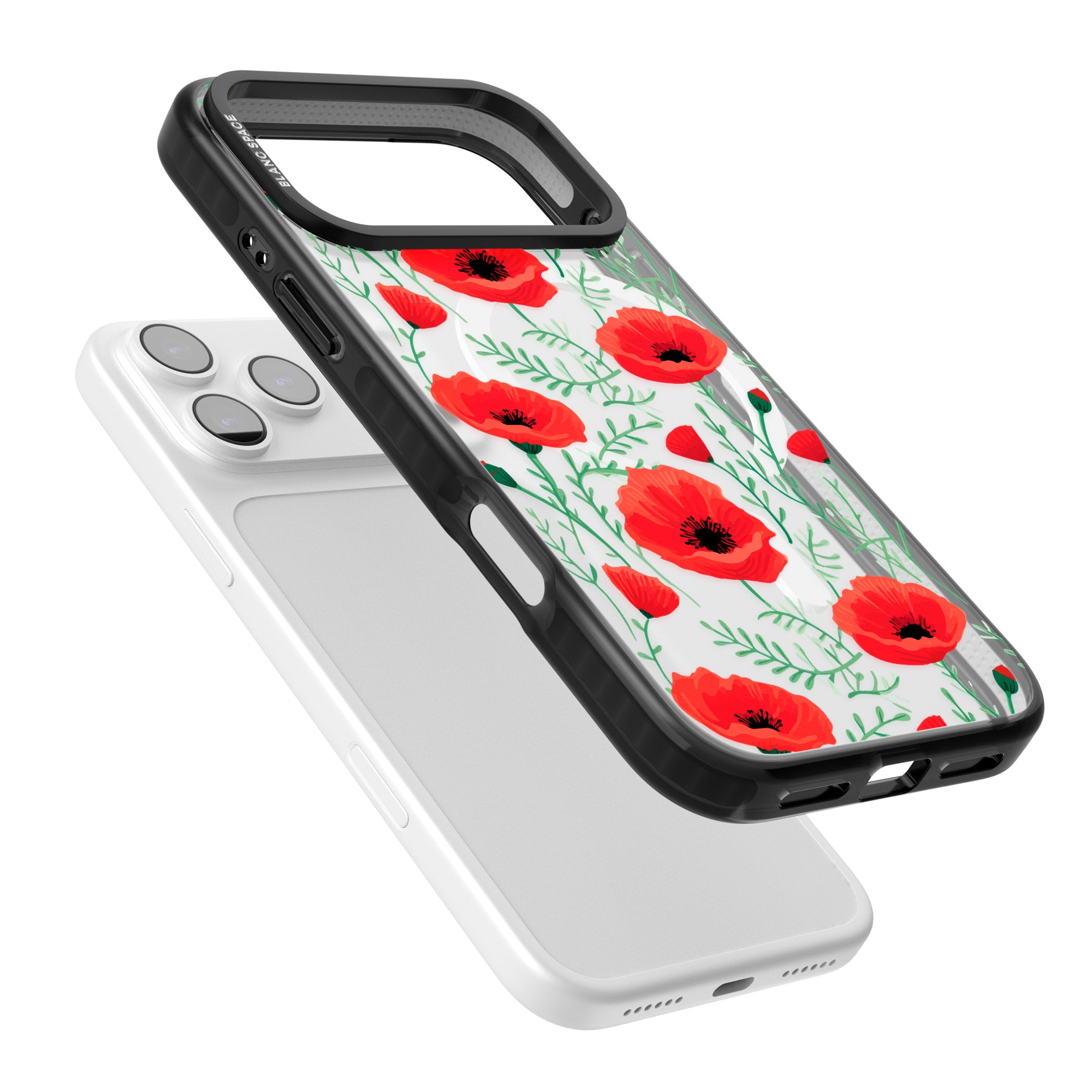 Poppy Garden iPhone 17 Pro Impact Pro Black Phone Case Colours