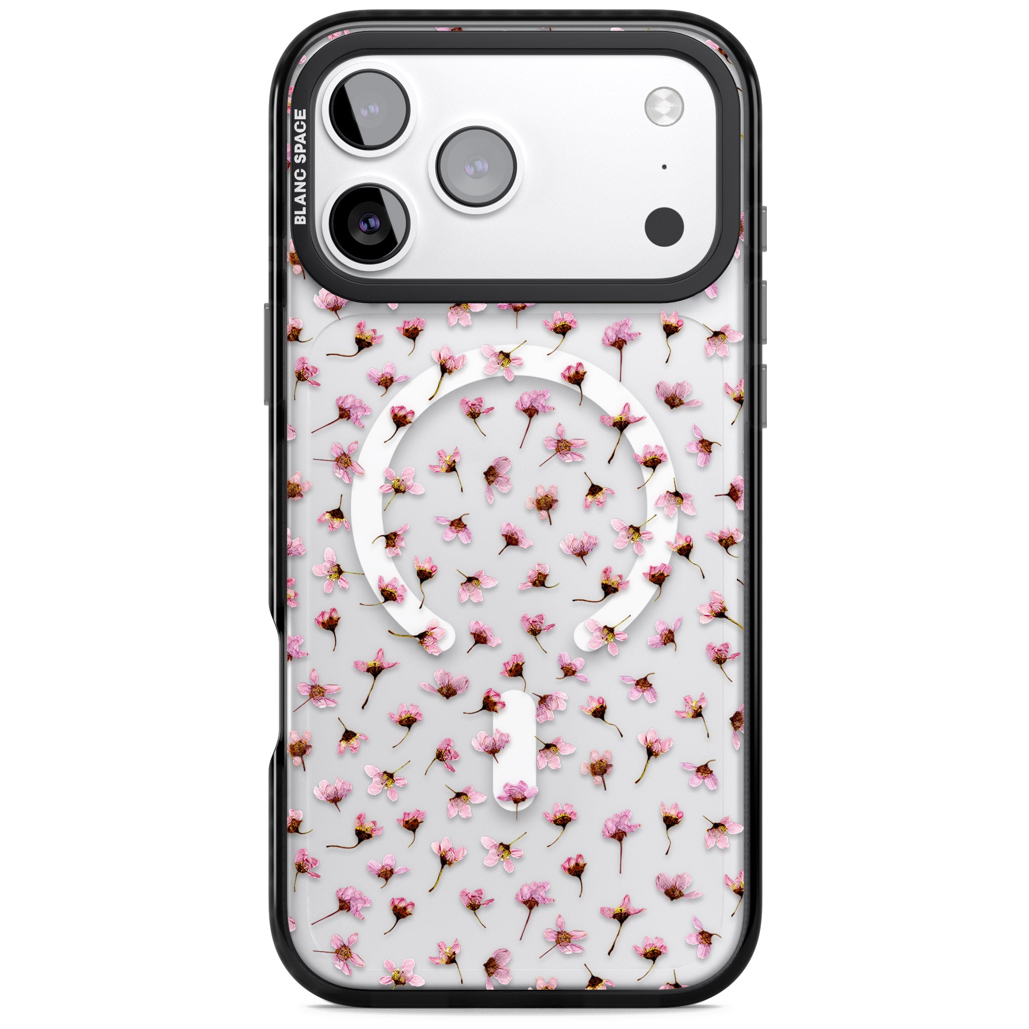 Pink Blossom iPhone 17 Pro Max Impact Pro Black Phone Case