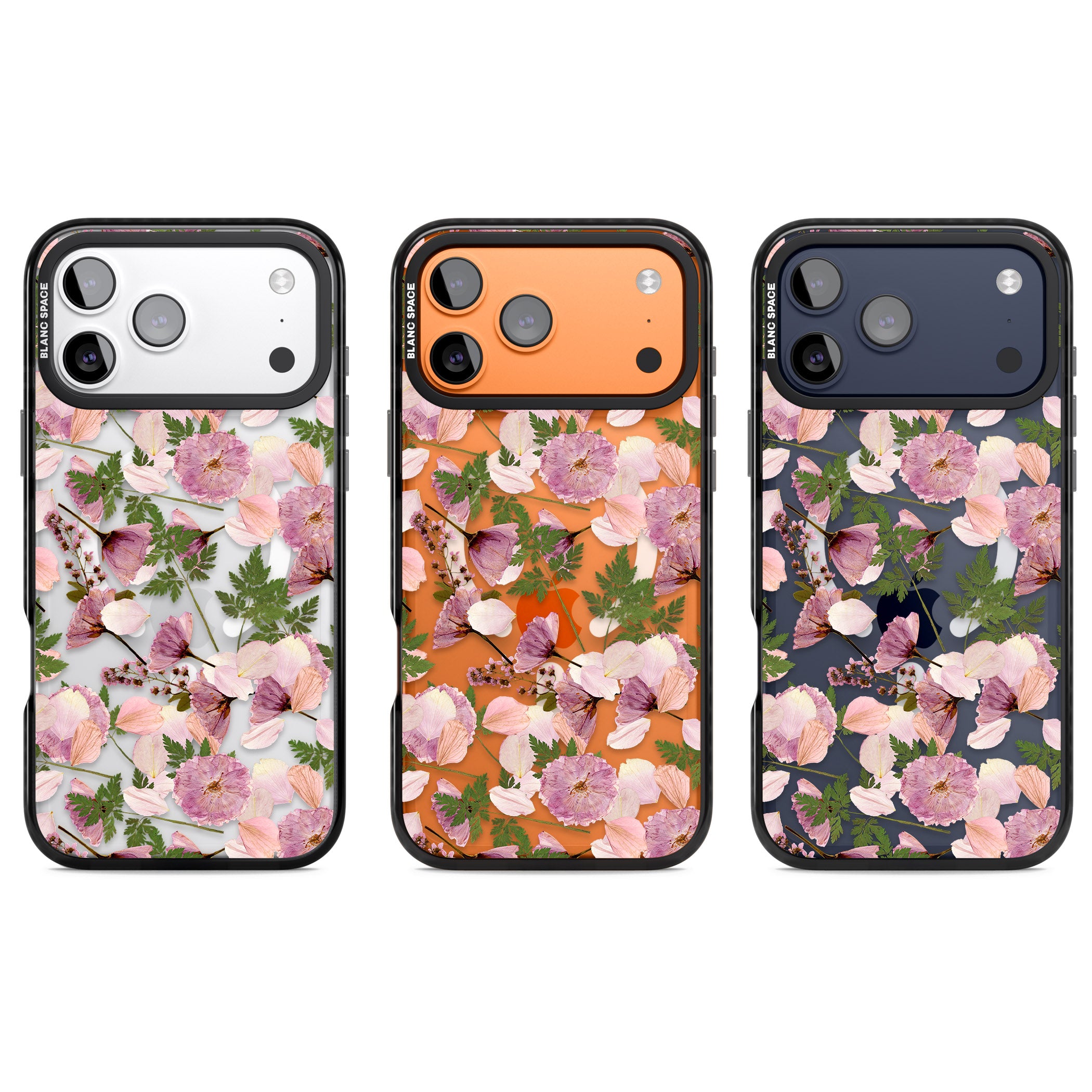 Pink Floral Appreciation iPhone 17 Pro Impact Pro Black Phone Case APT Impact Protection