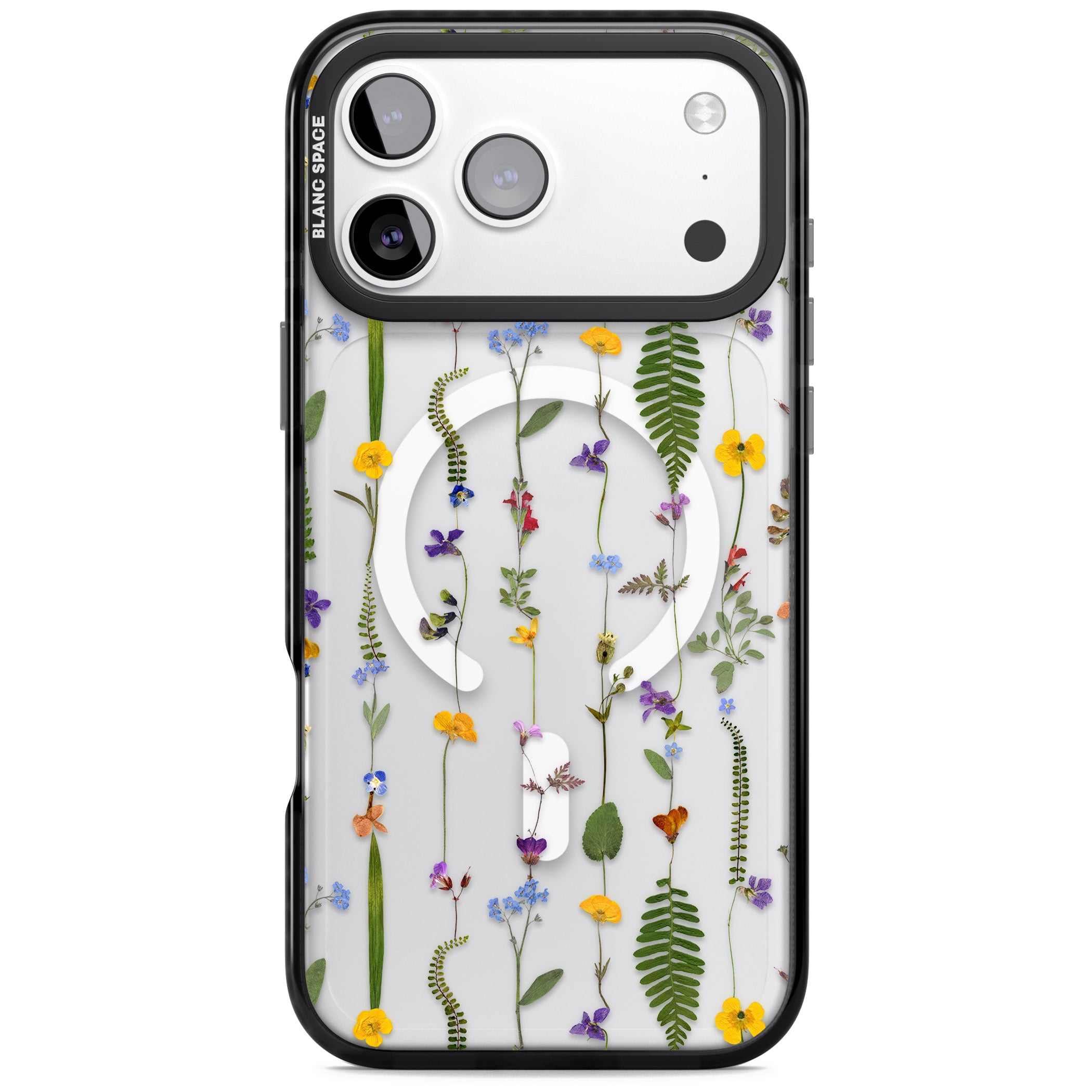 Wildflower Chain iPhone 17 Pro Max Impact Pro Black Phone Case