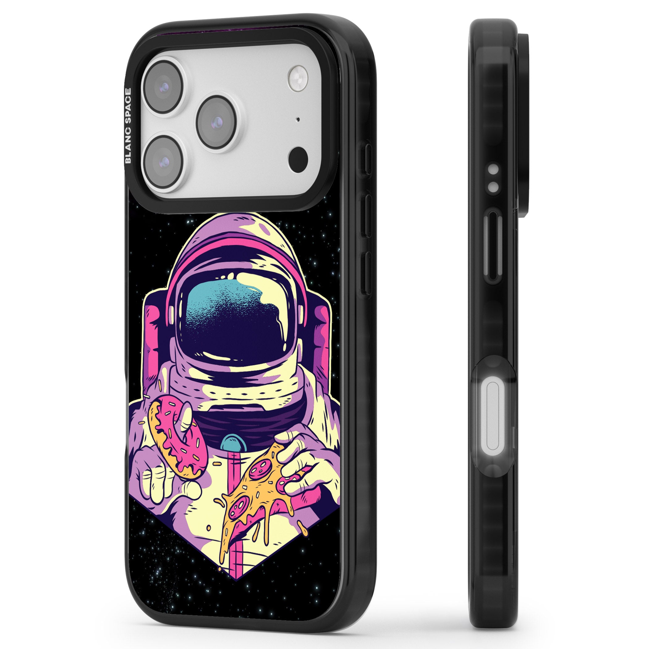 Astro Cheat Meal iPhone 17 Pro Impact Pro Black Phone Case Side Profile