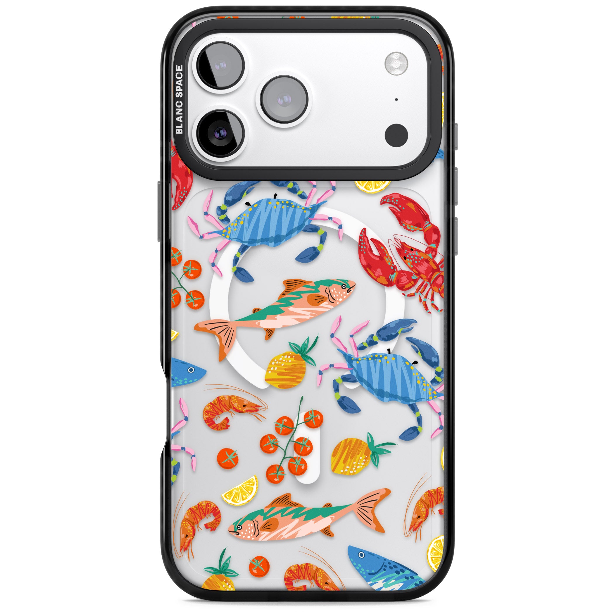 Vibrant Sealife iPhone 17 Pro Impact Pro Black Phone Case