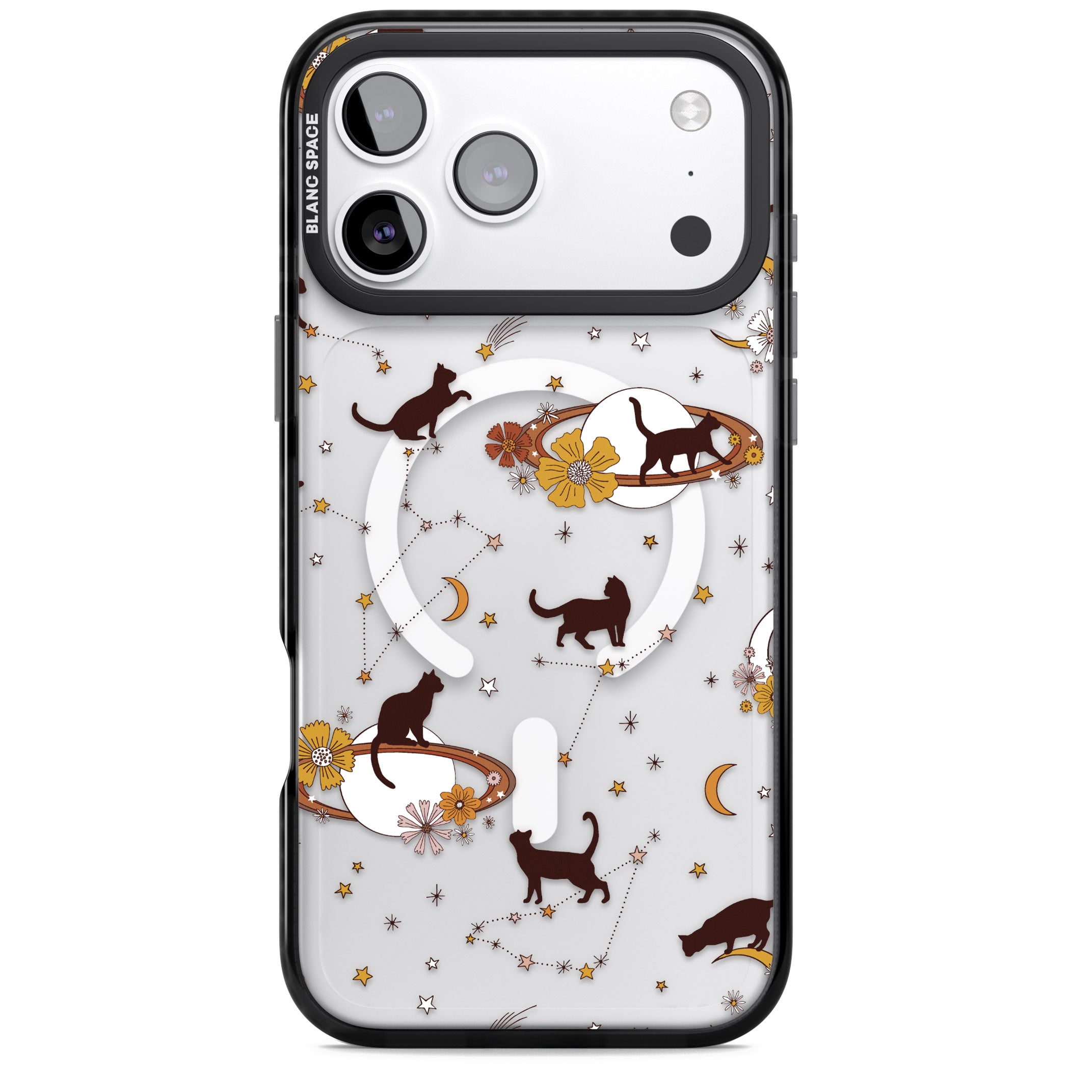 Halloween Cats And Astrology iPhone 17 Pro Max Impact Pro Black Phone Case
