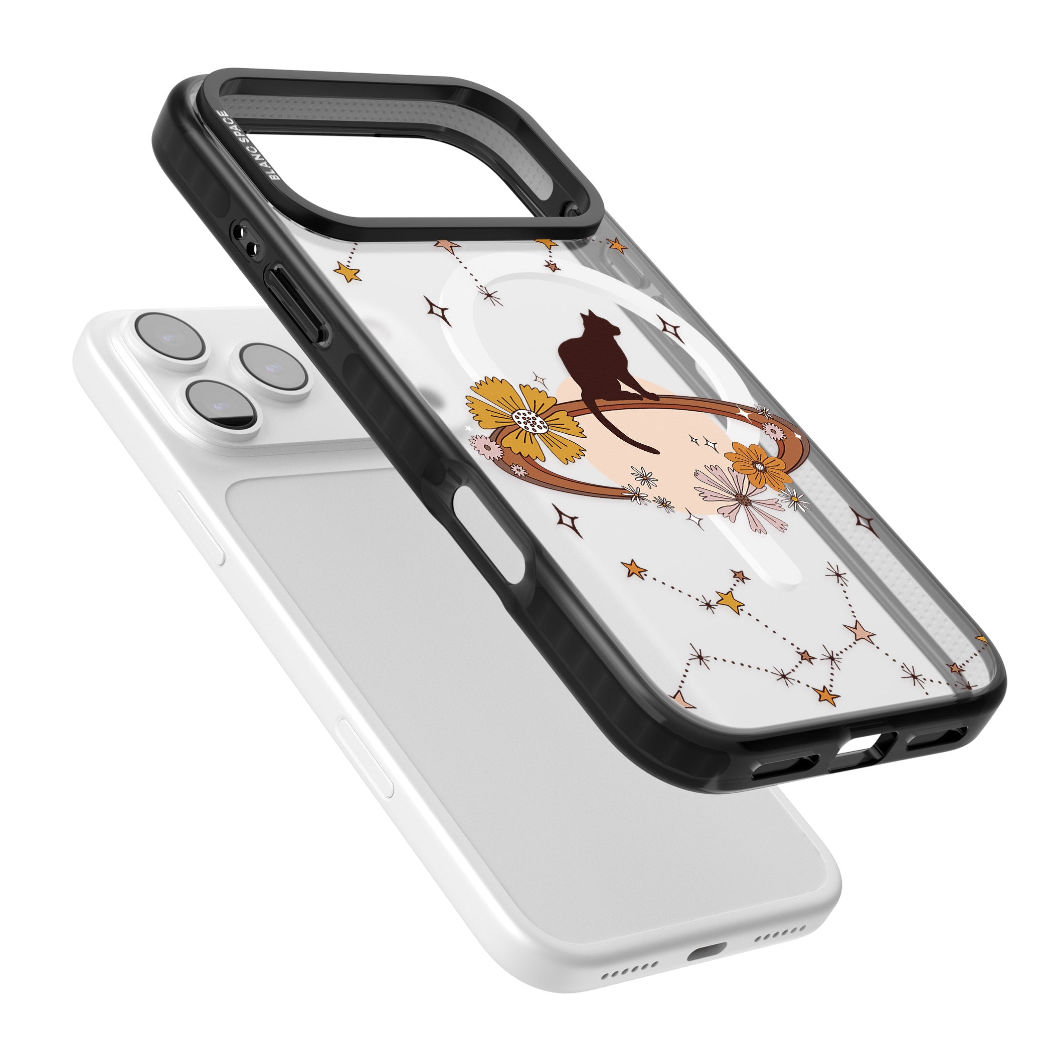 Feline Phenomenon iPhone 17 Pro Max Impact Pro Black Phone Case Colours