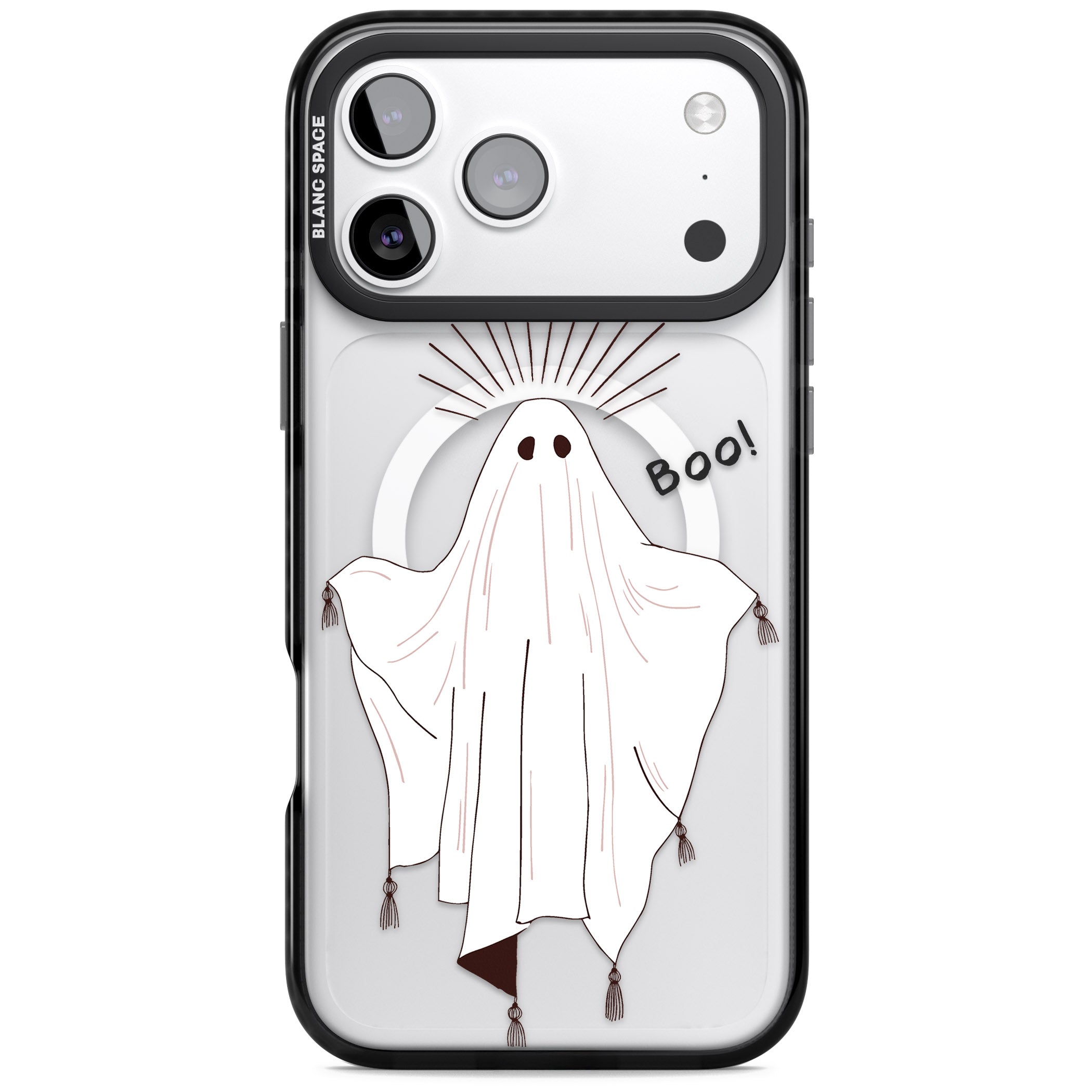 Boo! iPhone 17 Pro Max Impact Pro Black Phone Case