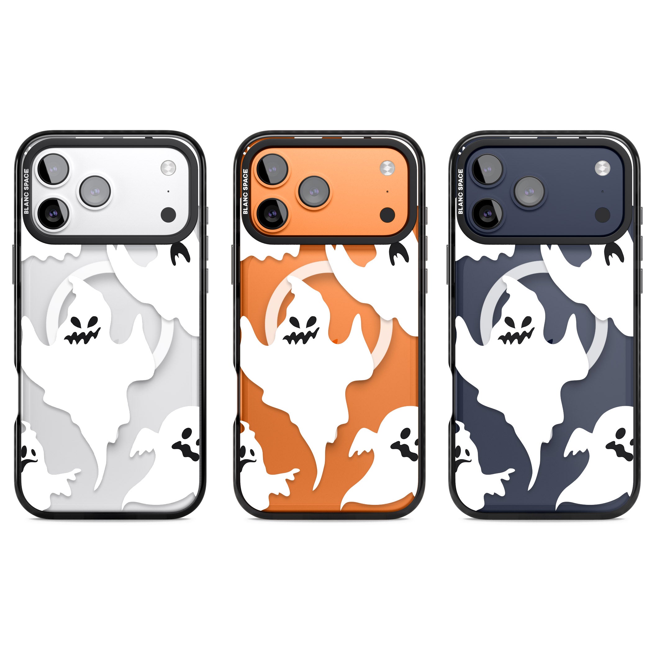Ghost Pattern iPhone 17 Pro Impact Pro Black Phone Case APT Impact Protection