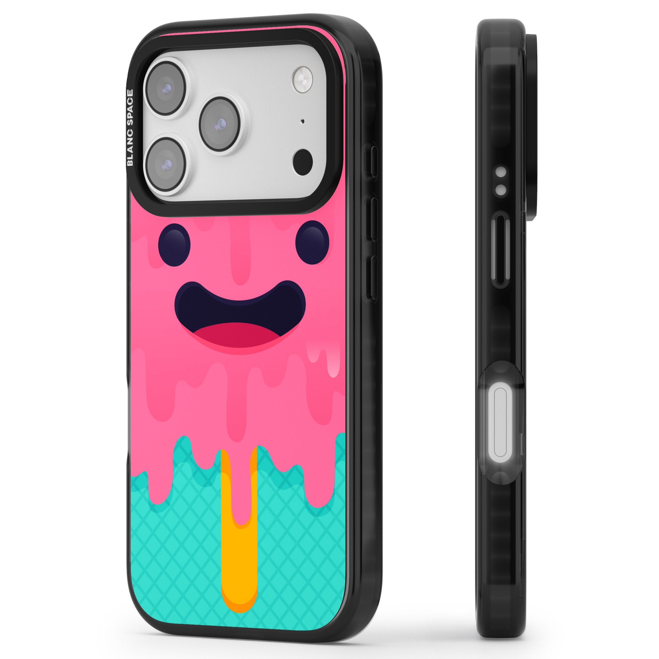 Ice Lolly iPhone 17 Pro Max Impact Pro Black Phone Case Side Profile