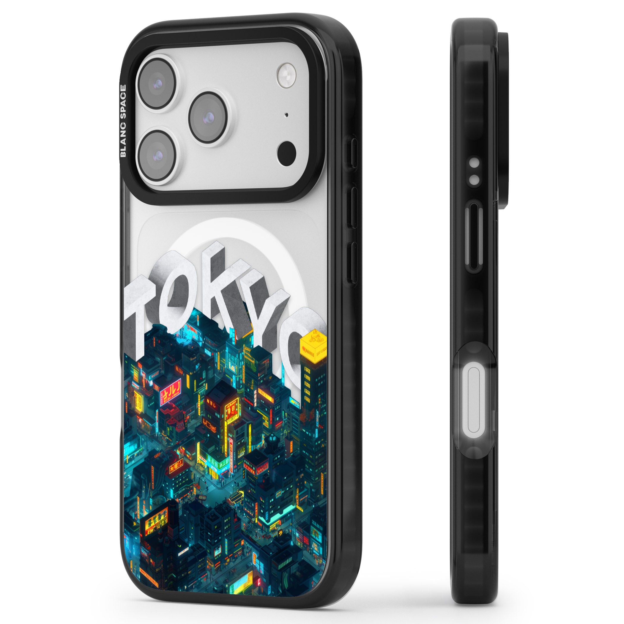 Tokyo iPhone 17 Pro Max Impact Pro Black Phone Case Side Profile