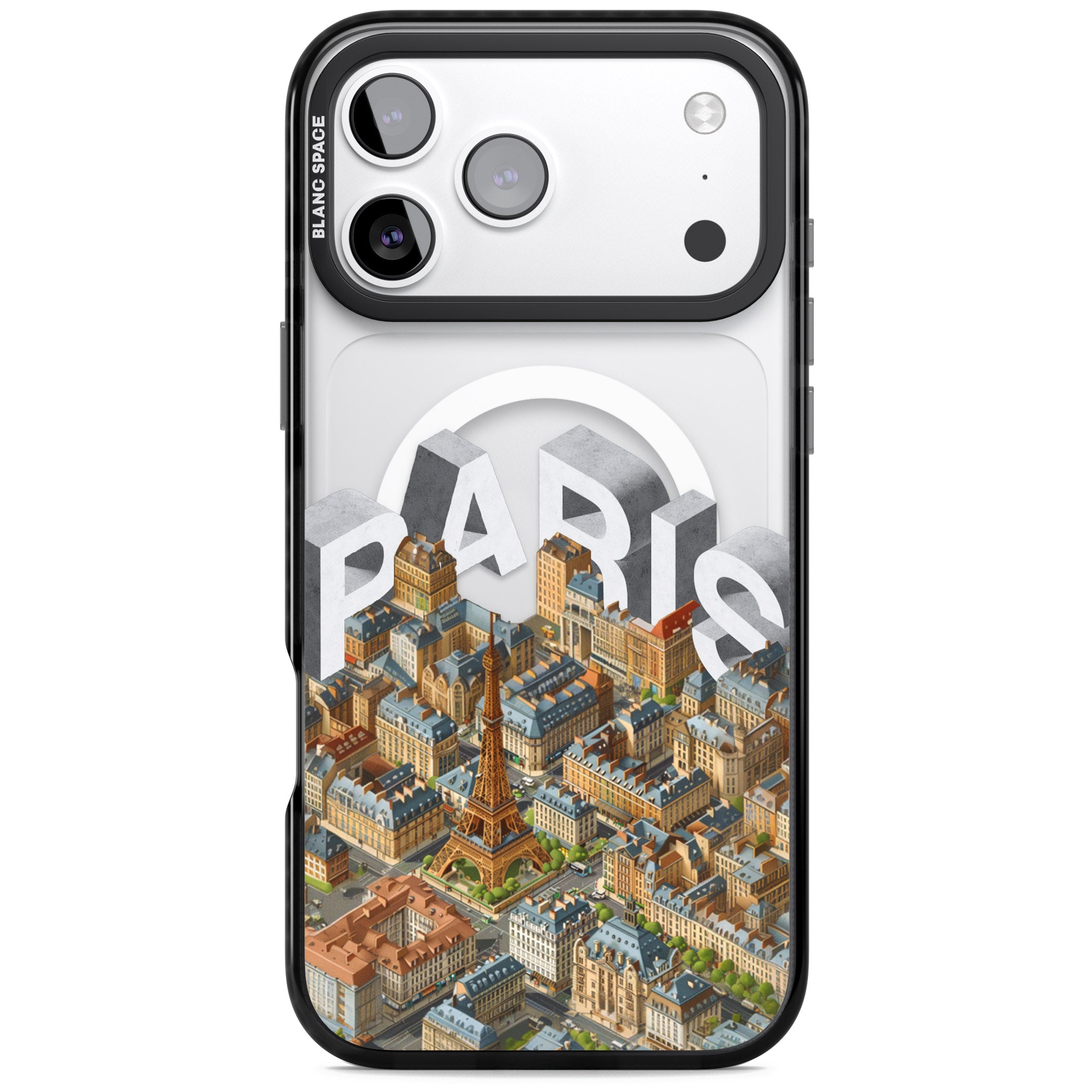 Paris iPhone 17 Pro Max Impact Pro Black Phone Case