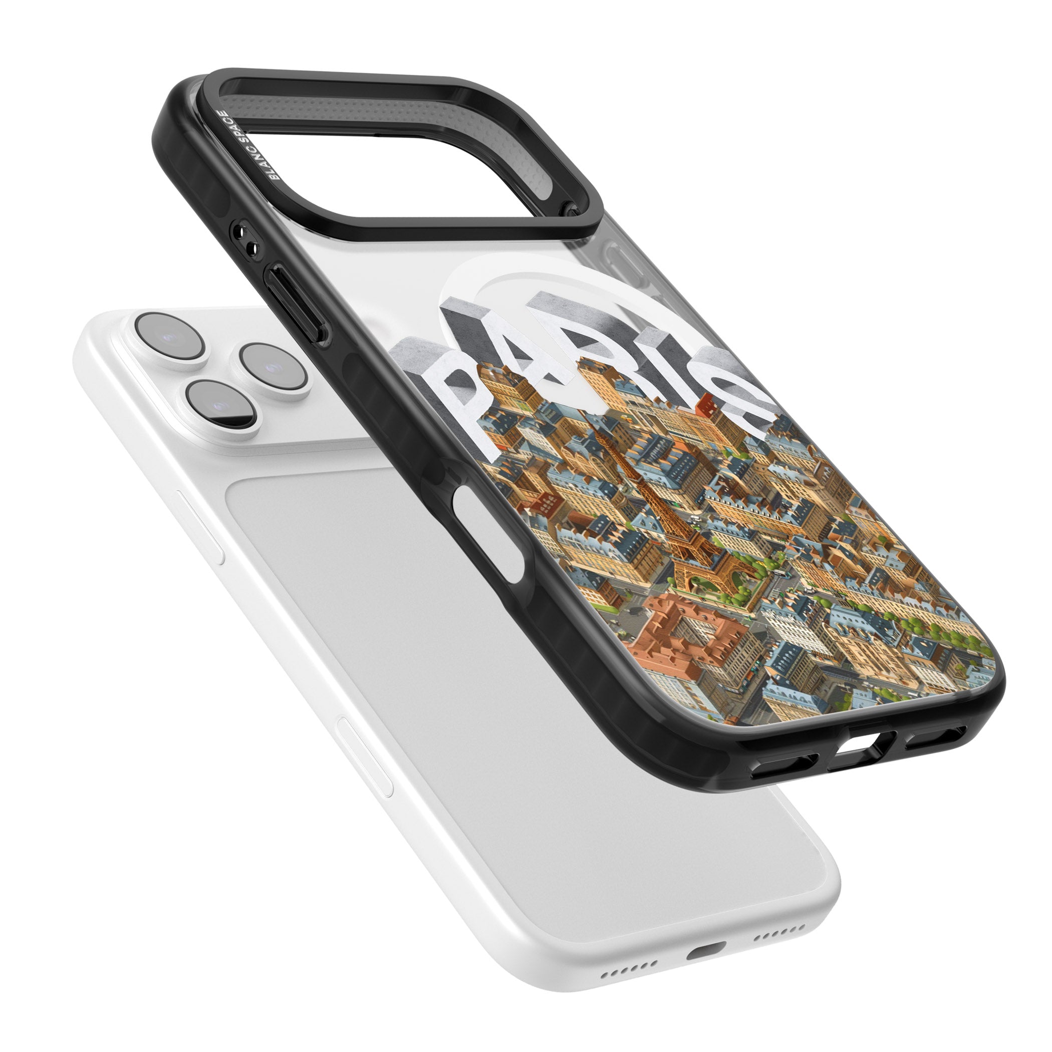 Paris iPhone 17 Pro Max Impact Pro Black Phone Case Colours