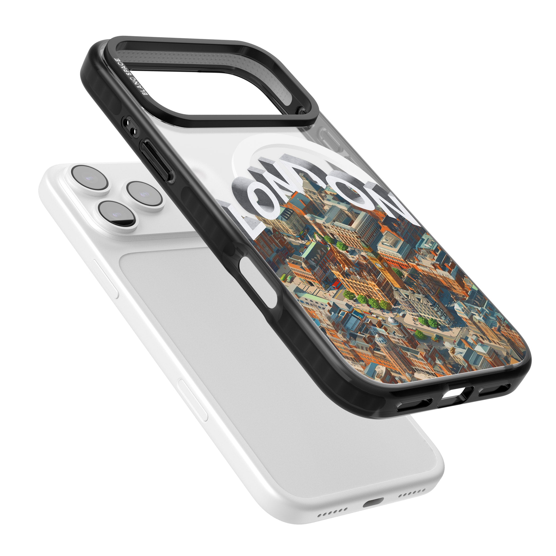 London iPhone 17 Pro Max Impact Pro Black Phone Case Colours