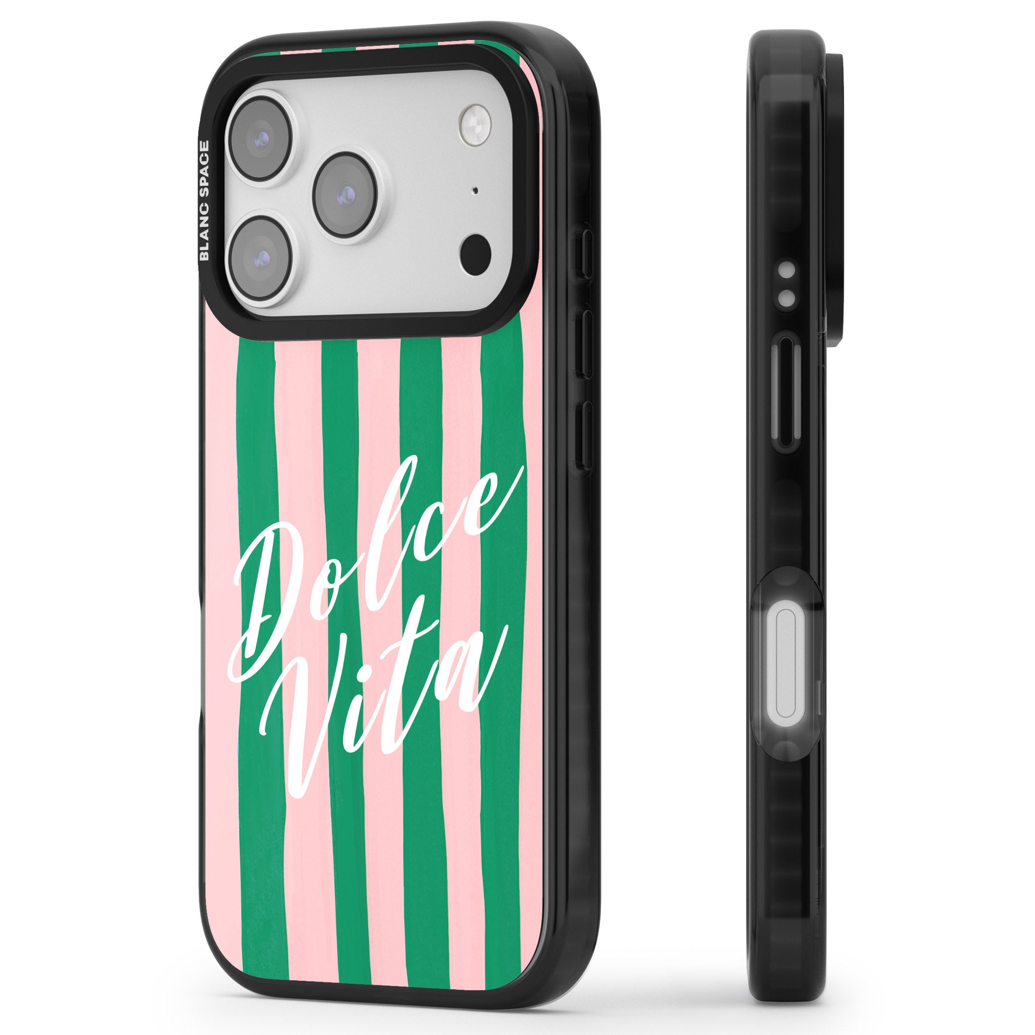 Dolce Vita iPhone 17 Pro Max Impact Pro Black Phone Case Side Profile