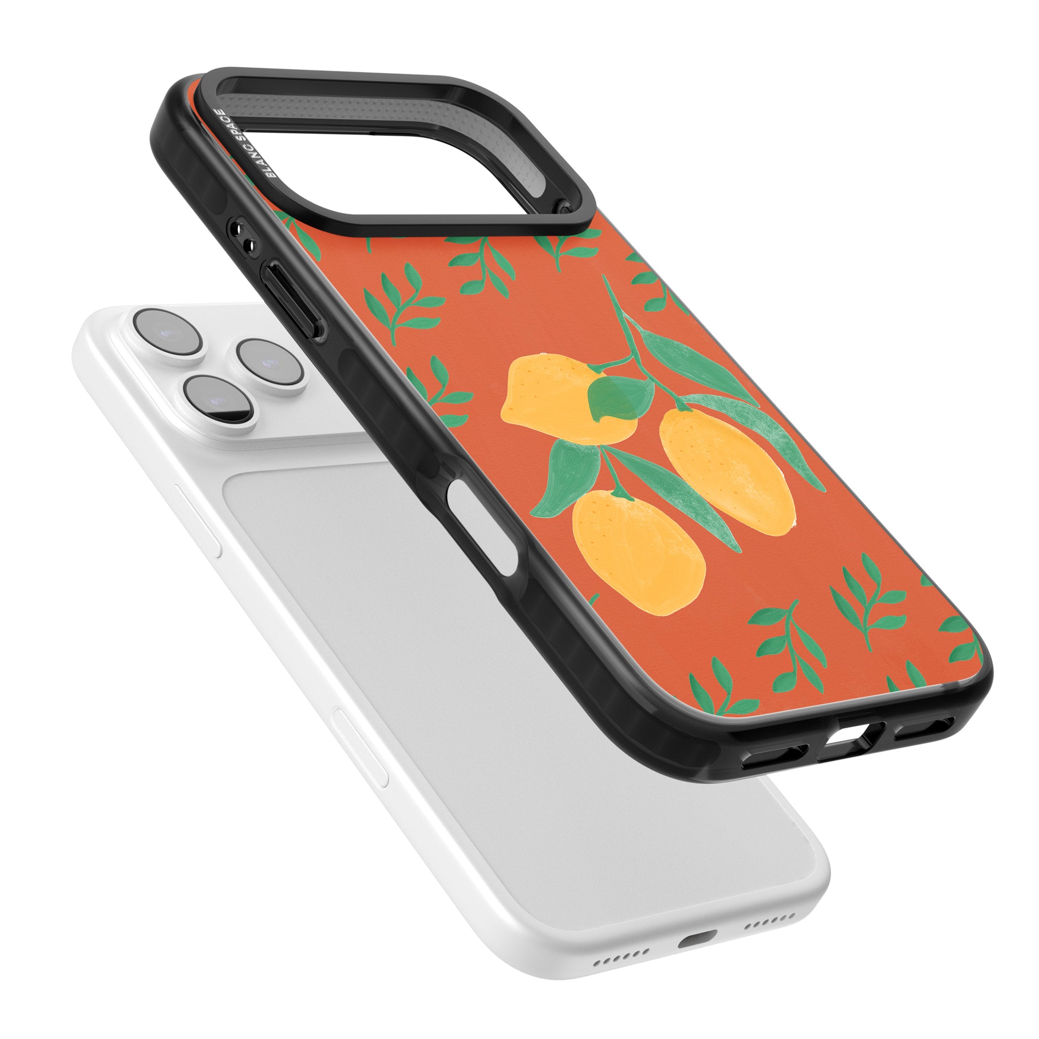 Tuscan Lemons iPhone 17 Pro Max Impact Pro Black Phone Case Colours