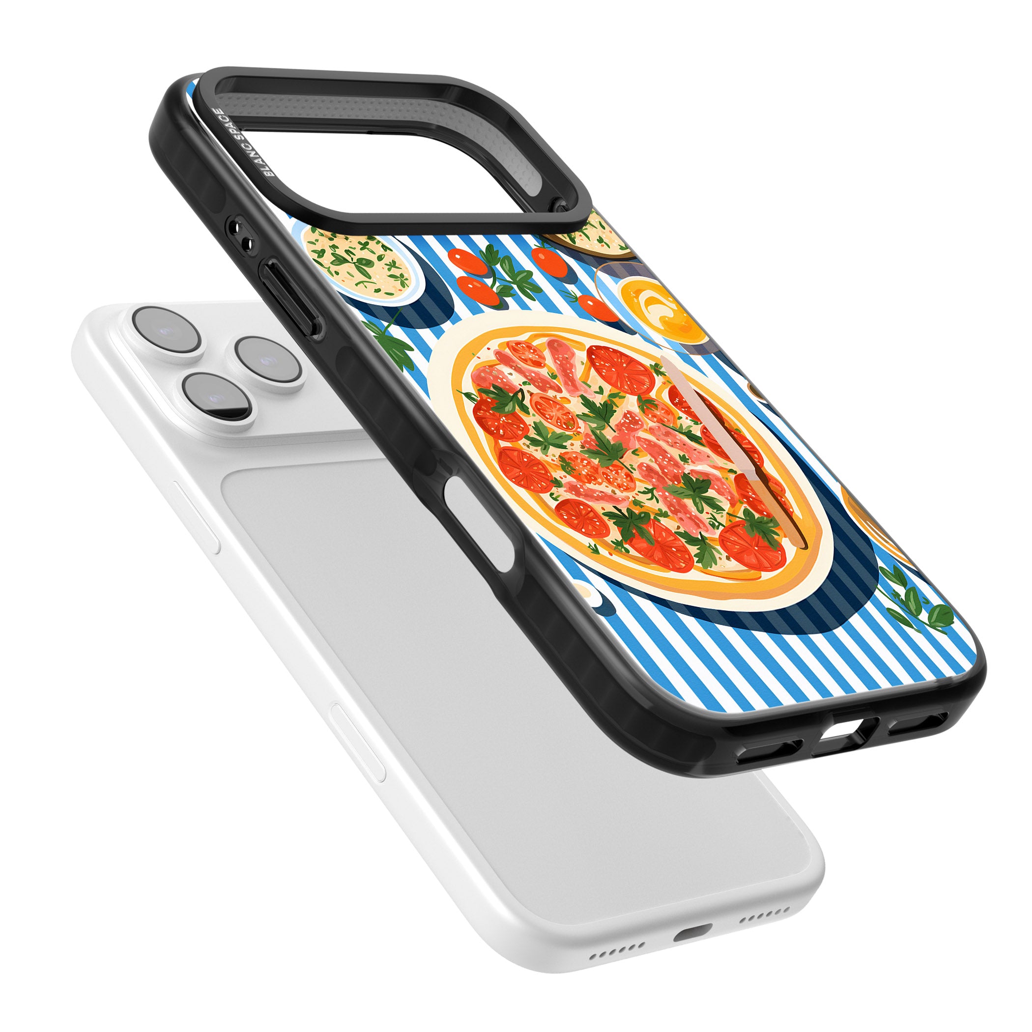 Italian Platter iPhone 17 Pro Impact Pro Black Phone Case Colours