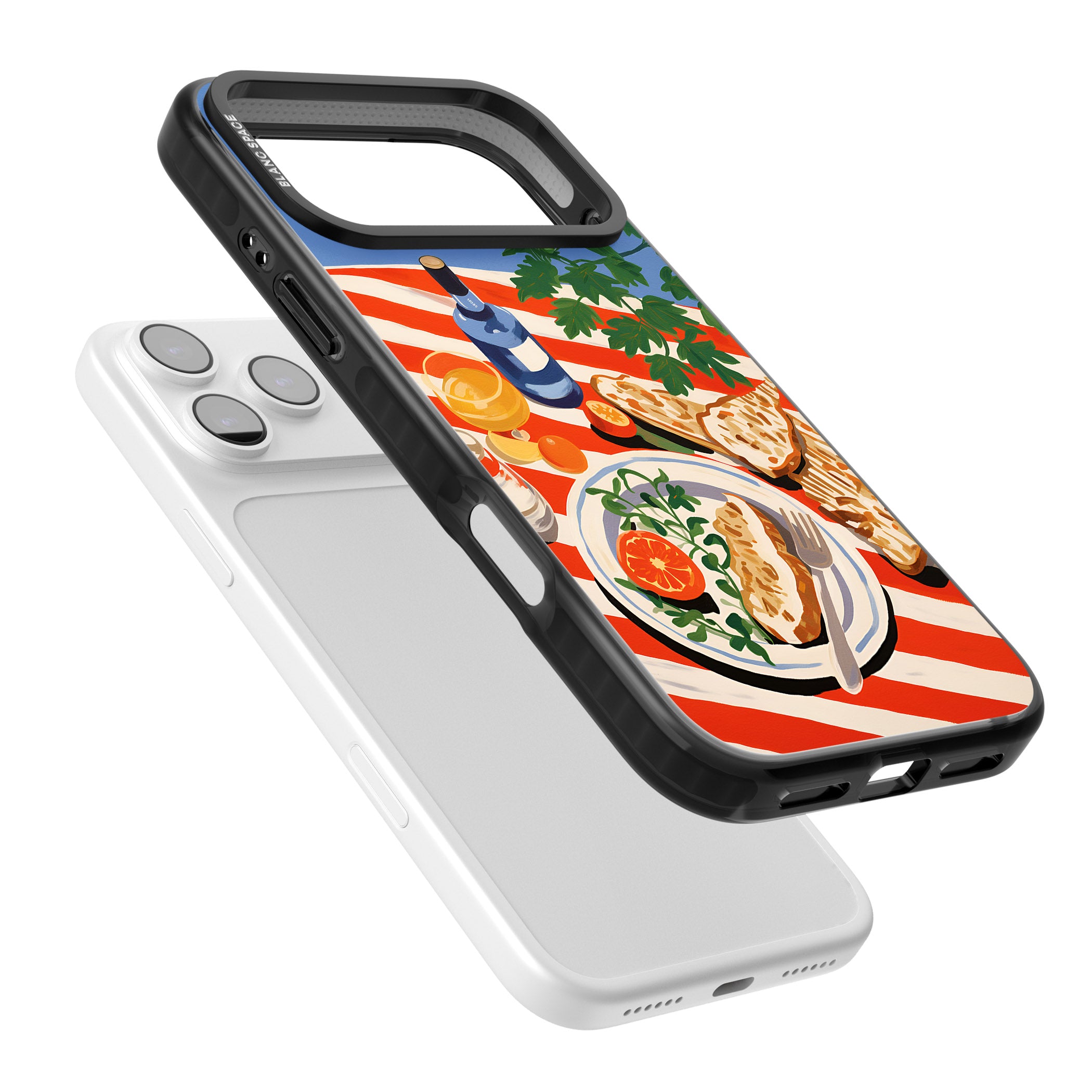 Mediterranean Lunch Table iPhone 17 Pro Impact Pro Black Phone Case Colours