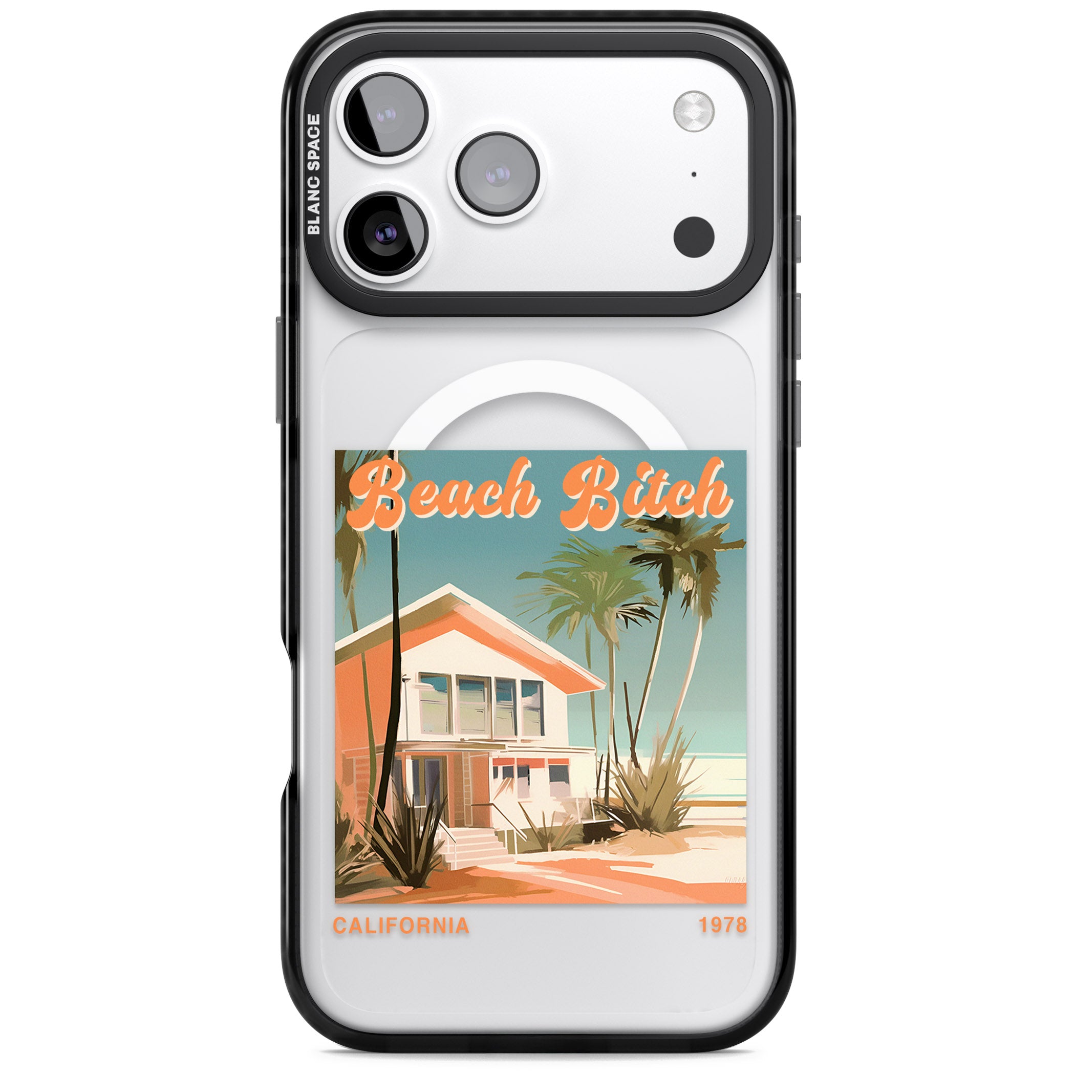 Beach B*tch iPhone 17 Pro Max Impact Pro Black Phone Case