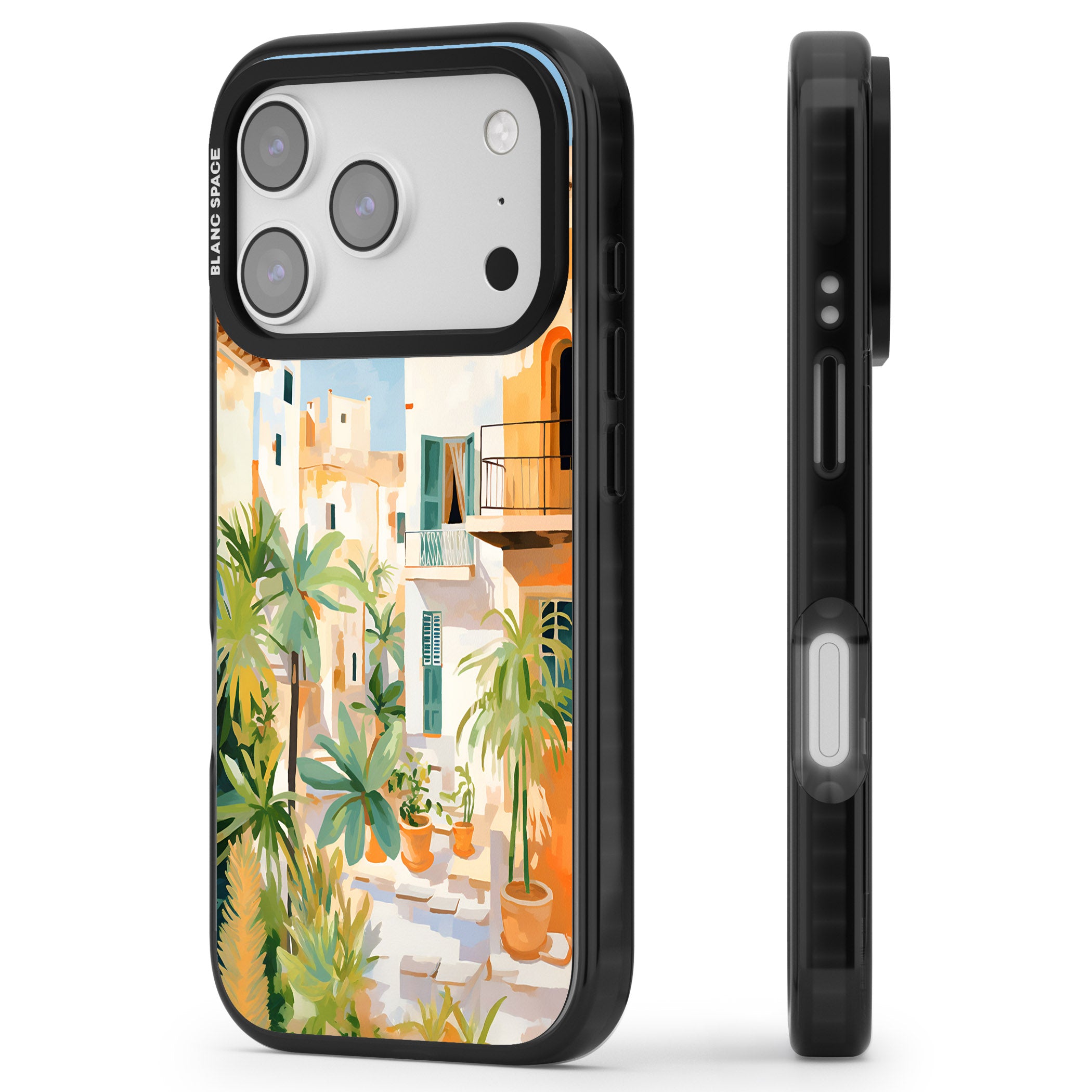 Italian Vicoli iPhone 17 Pro Max Impact Pro Black Phone Case Side Profile