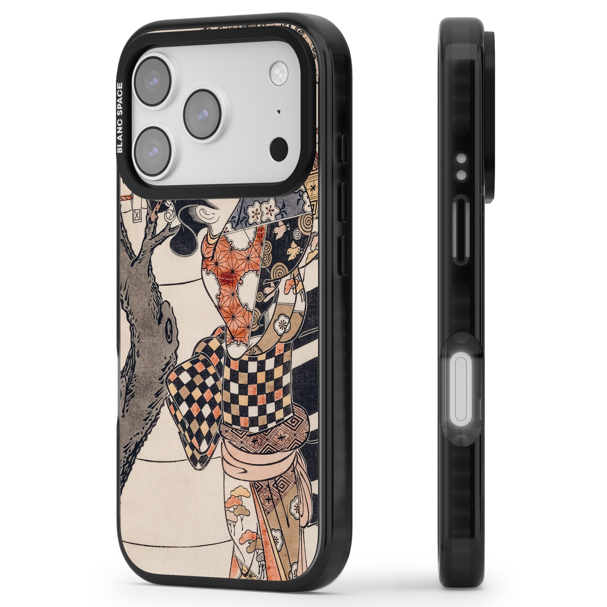 Vintage Japan iPhone 17 Pro Max Impact Pro Black Phone Case Side Profile