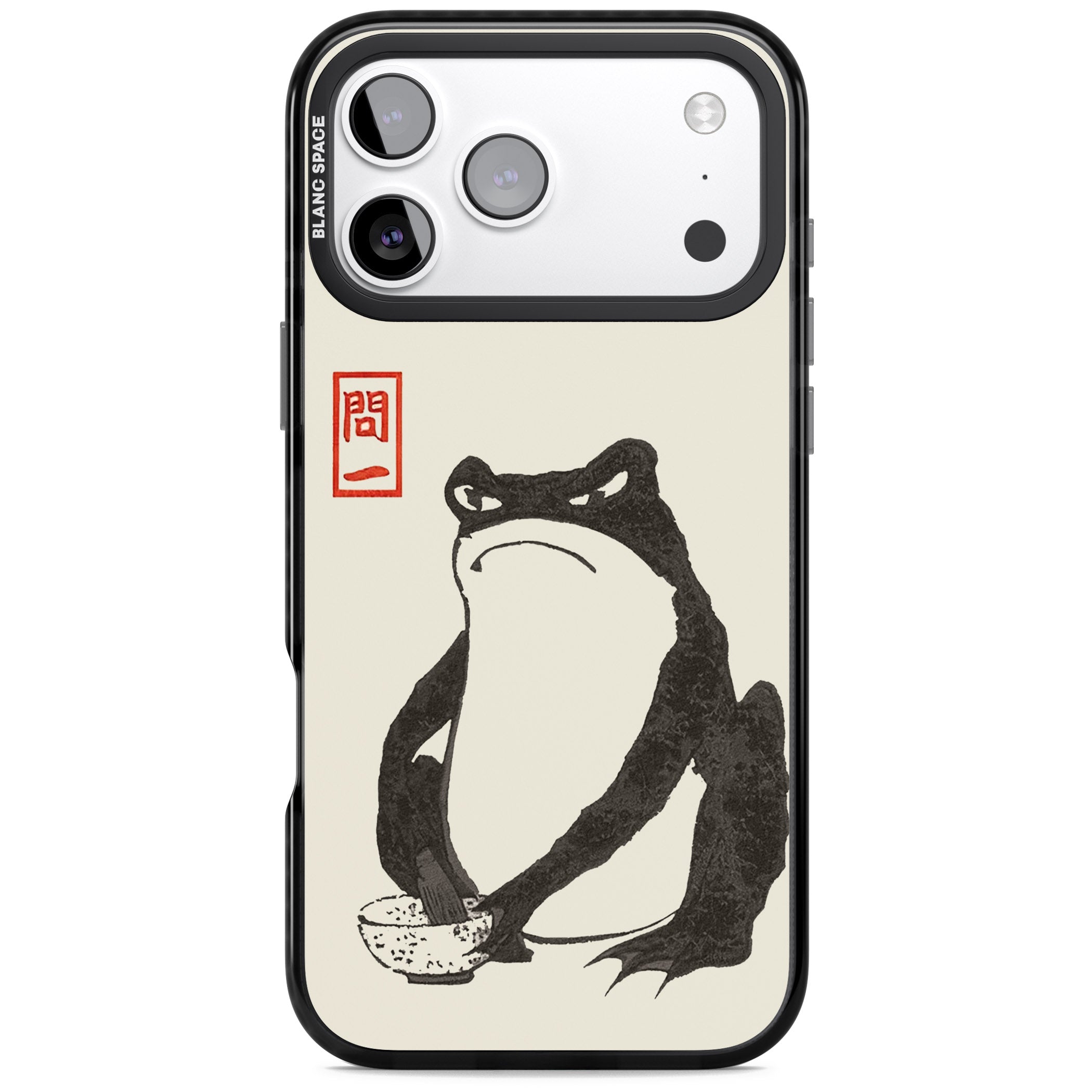 Matsumoto Hoji Grumpy Toad iPhone 17 Pro Impact Pro Black Phone Case