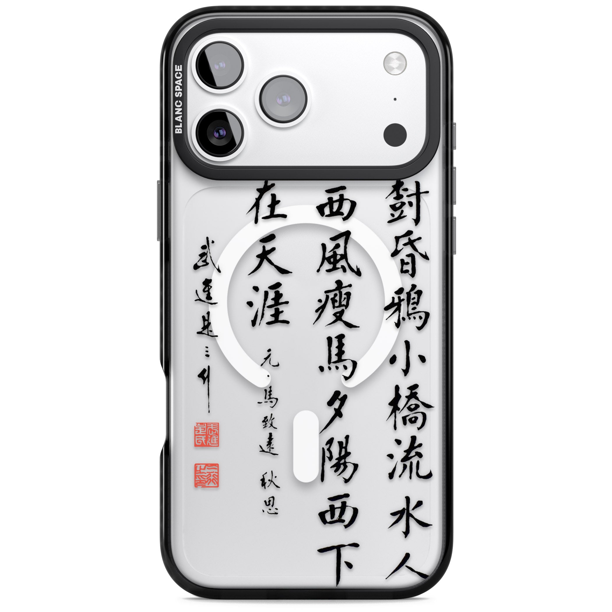 Japanese Kanji Script iPhone 17 Pro Max Impact Pro Black Phone Case