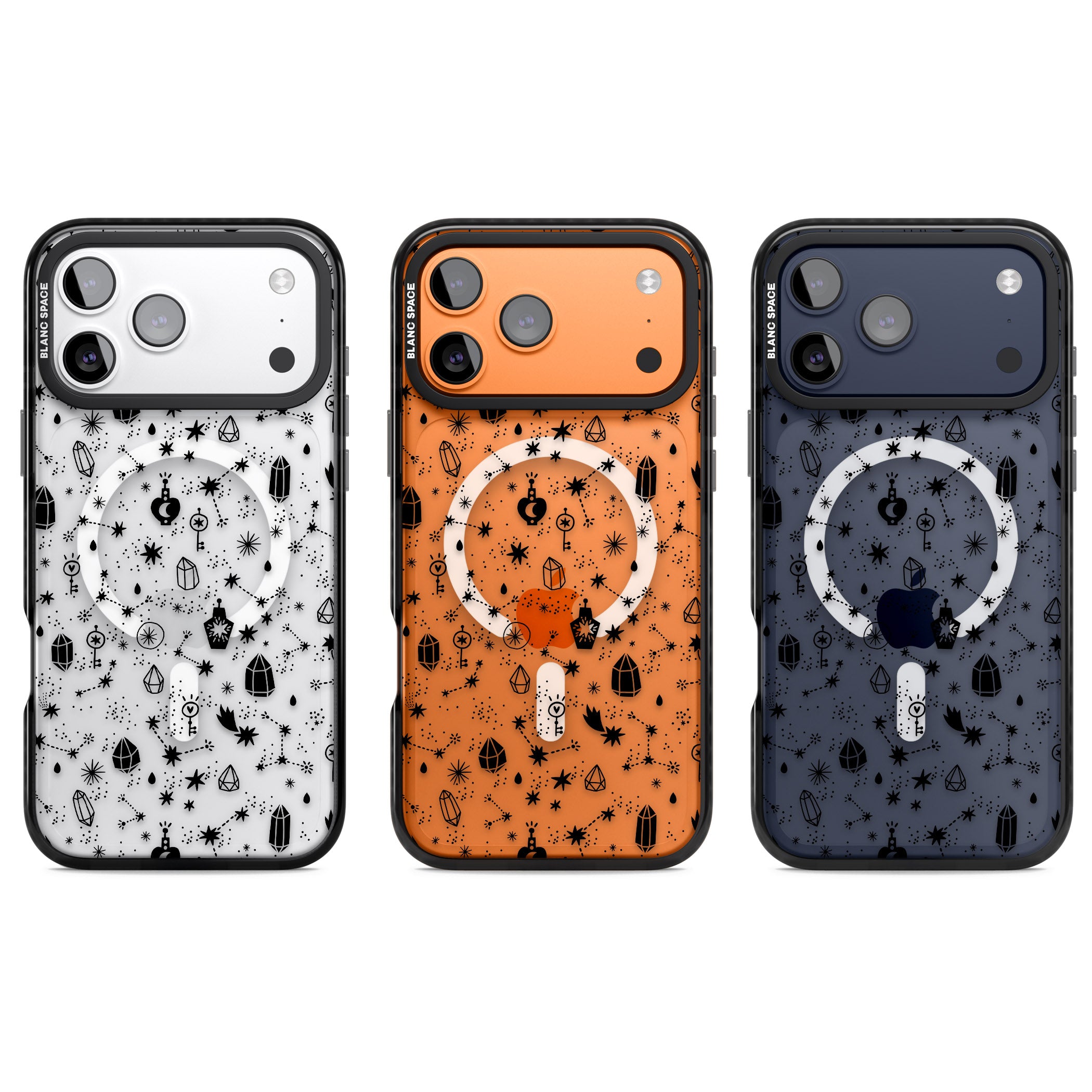 Black Cosmic Crystal iPhone 17 Pro Impact Pro Black Phone Case APT Impact Protection