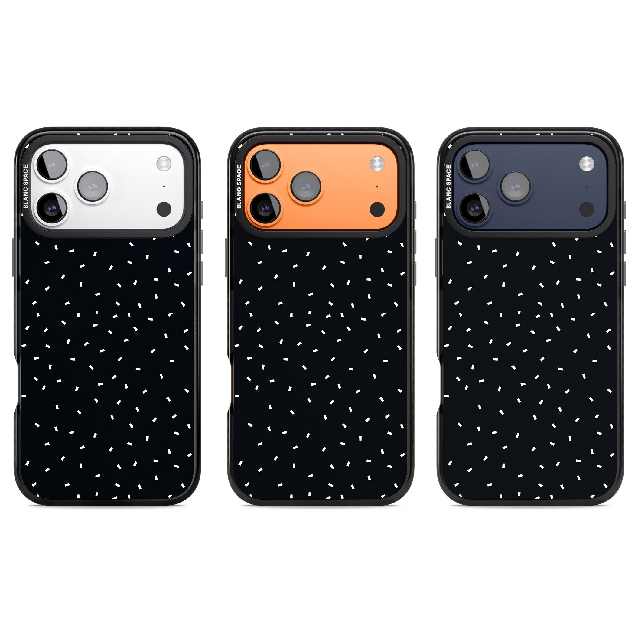 Confetti (Black) iPhone 17 Pro Impact Pro Black Phone Case APT Impact Protection