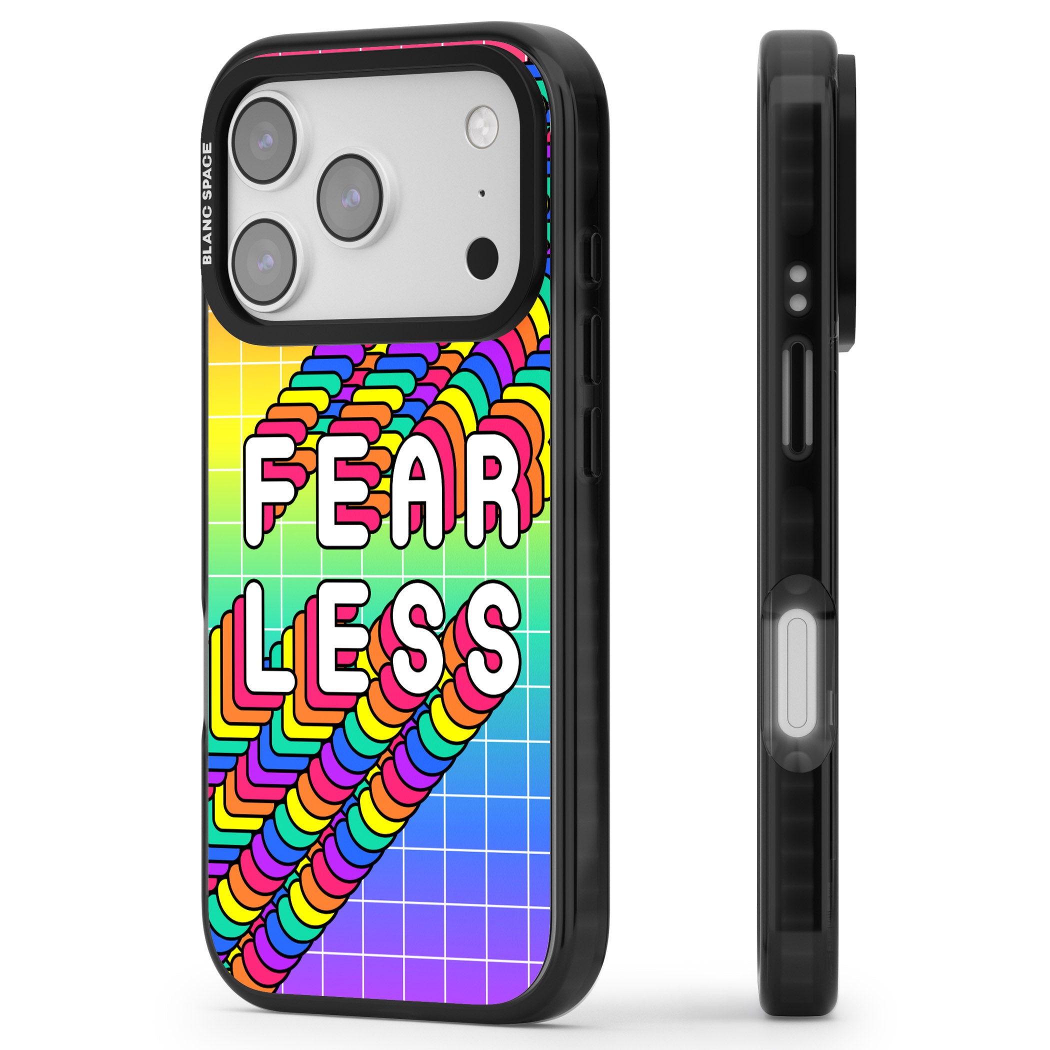 Fearless iPhone 17 Pro Impact Pro Black Phone Case Side Profile