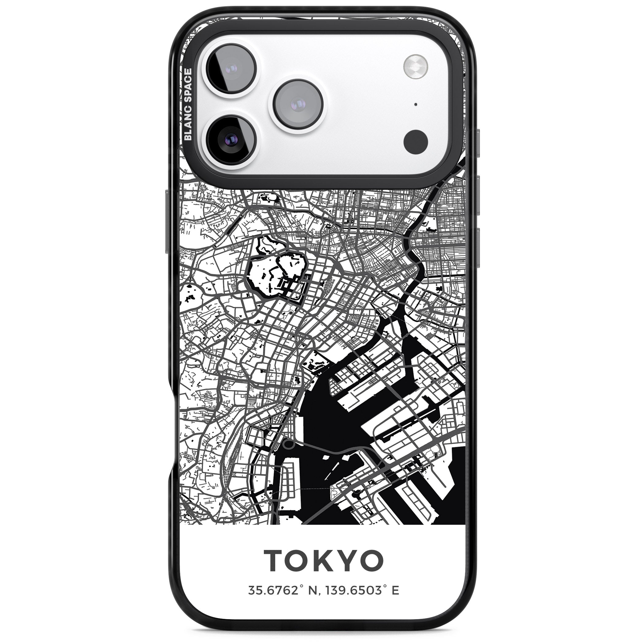 Tokyo Map iPhone 17 Pro Impact Pro Black Phone Case