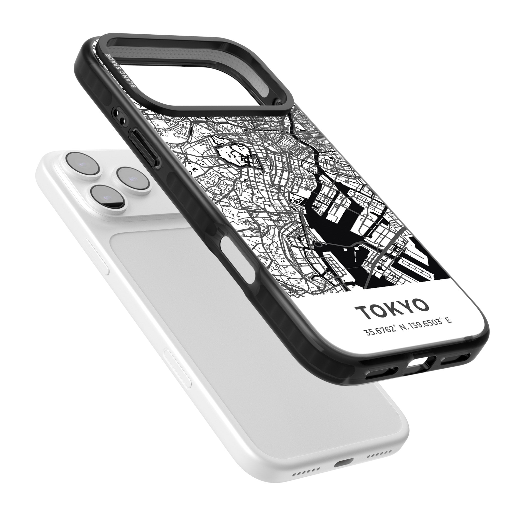 Tokyo Map iPhone 17 Pro Max Impact Pro Black Phone Case Colours