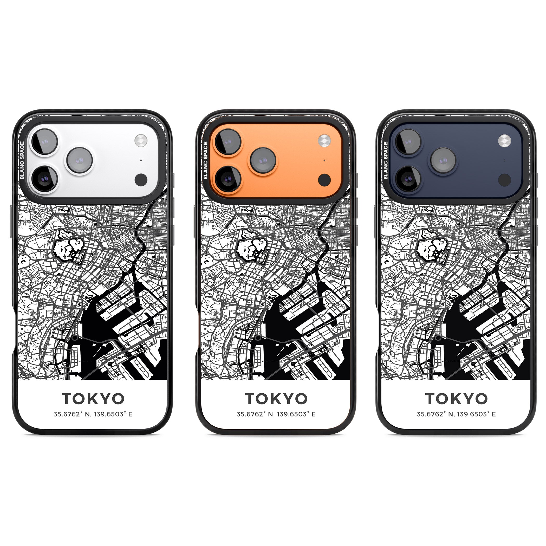 Tokyo Map iPhone 17 Pro Impact Pro Black Phone Case APT Impact Protection