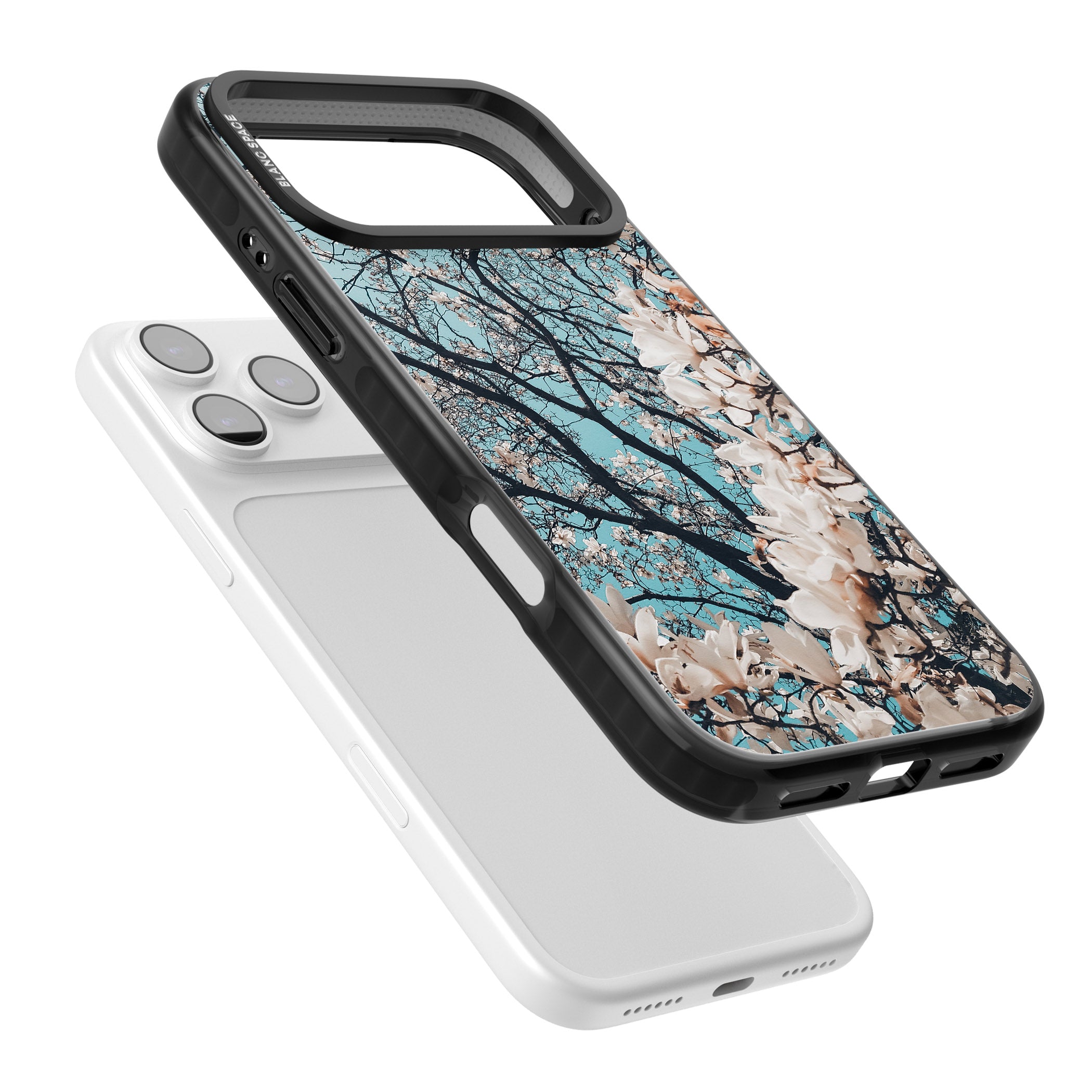 Magnolia Bloom iPhone 17 Pro Impact Pro Black Phone Case Colours