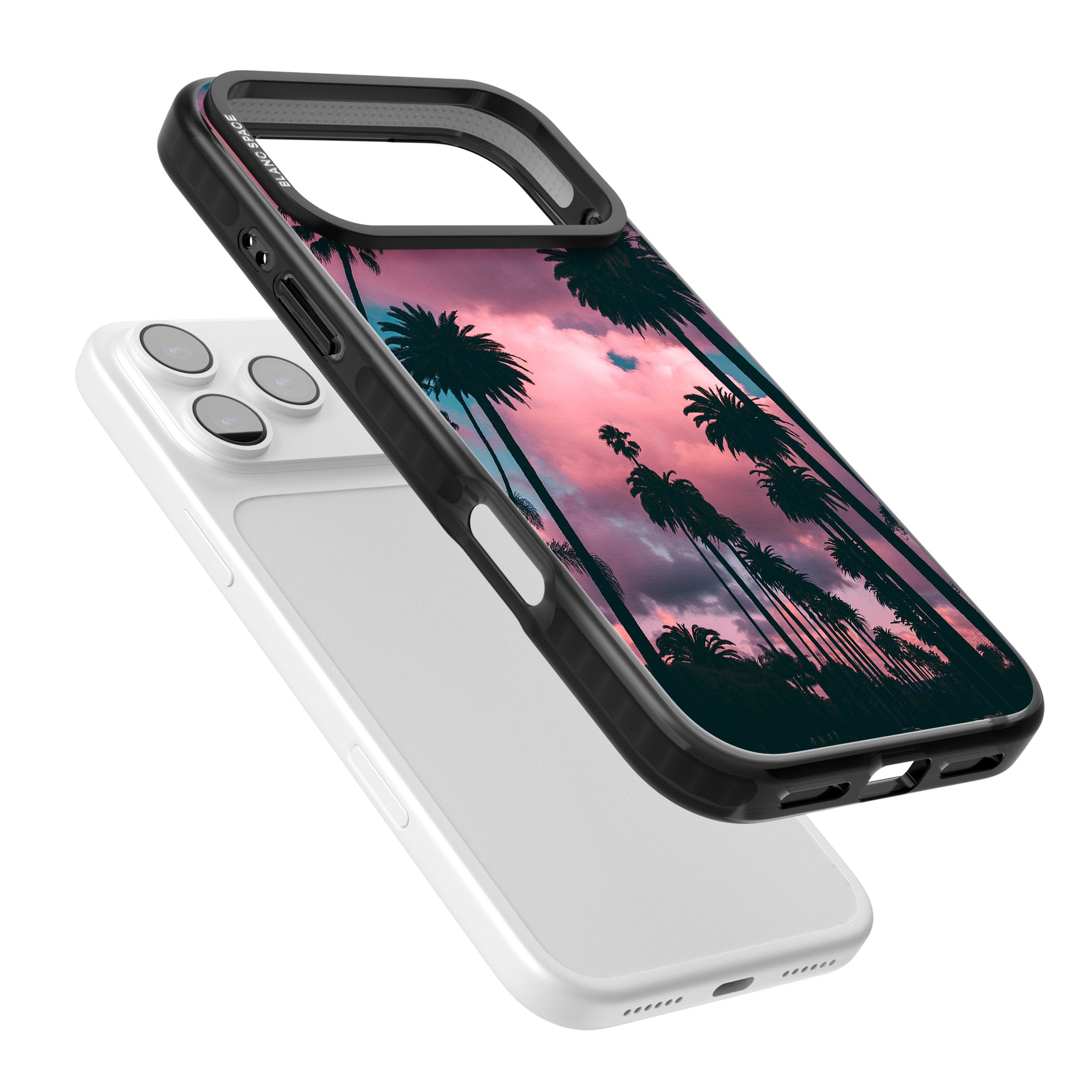 Sunset Palms iPhone 17 Pro Max Impact Pro Black Phone Case Colours