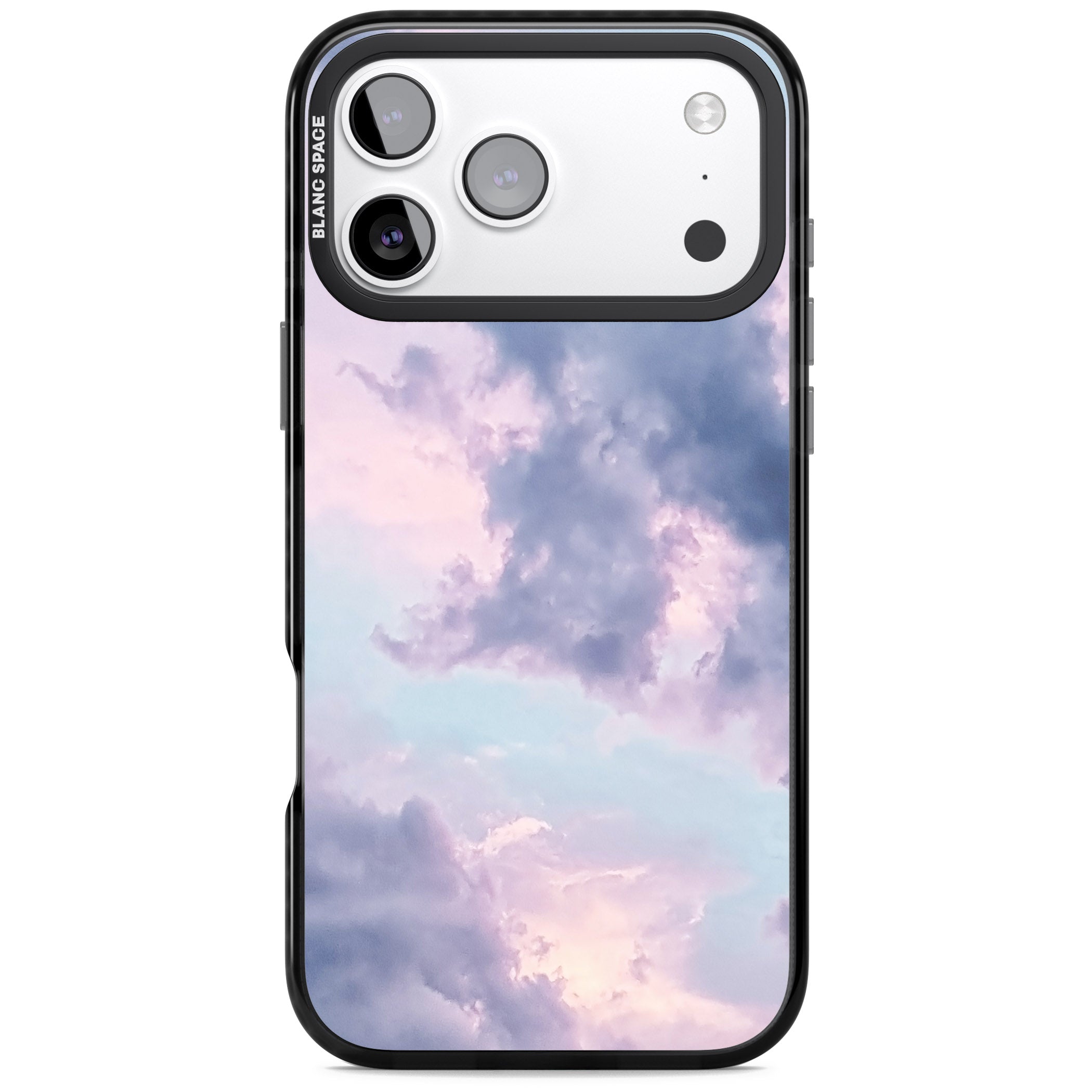 Pastel Sky Clouds iPhone 17 Pro Impact Pro Black Phone Case