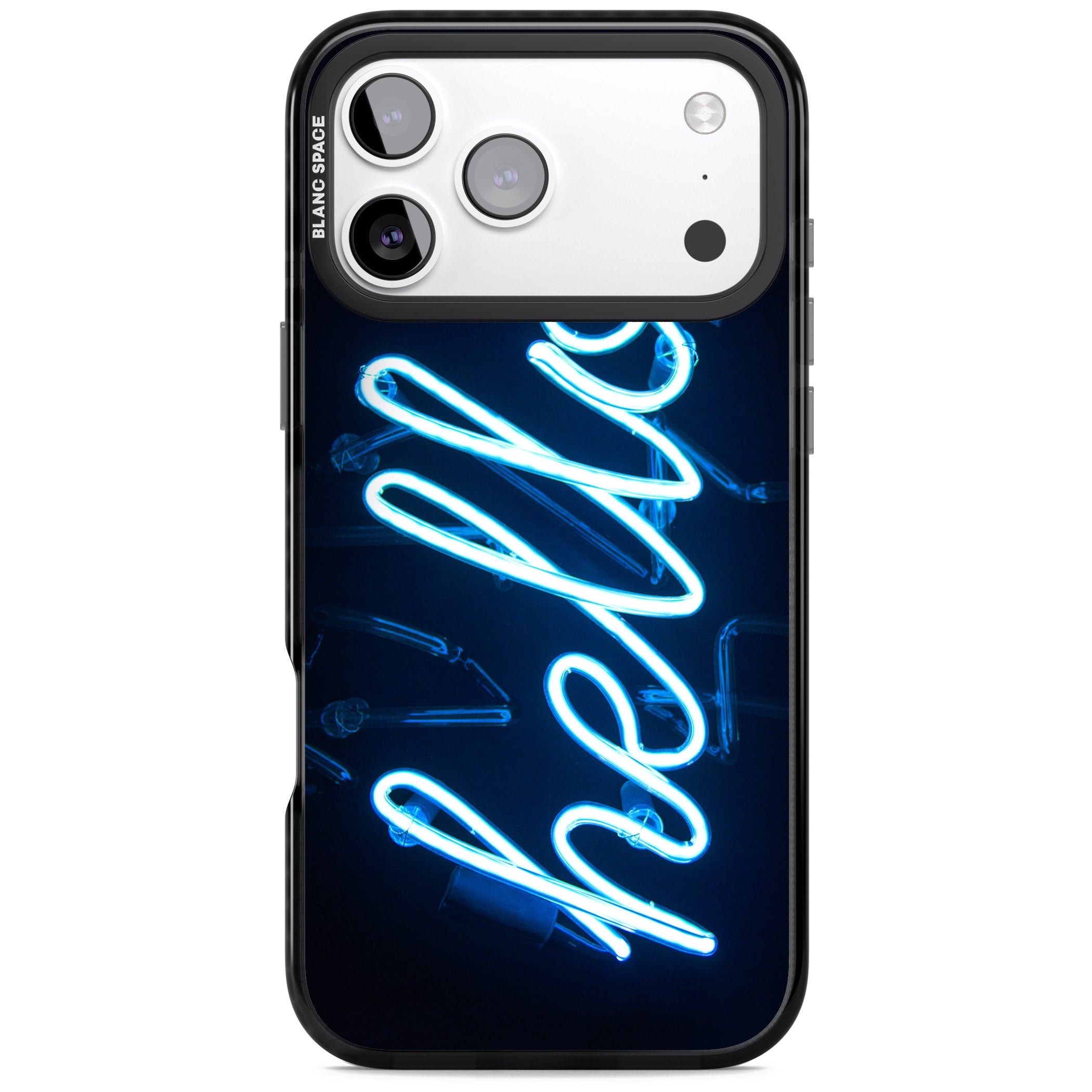 Hello Neon Sign iPhone 17 Pro Max Impact Pro Black Phone Case