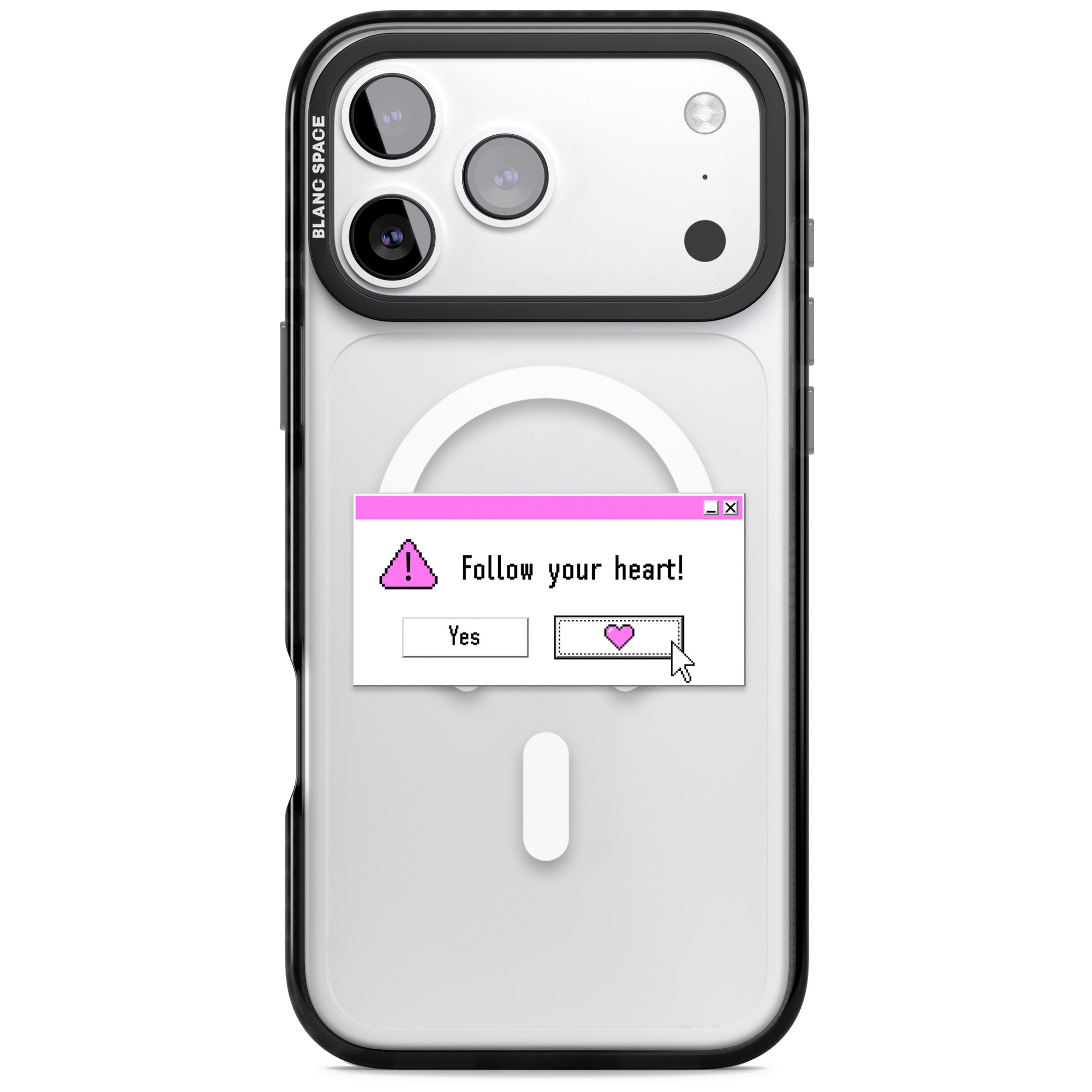 Follow Your Heart.Exe iPhone 17 Pro Impact Pro Black Phone Case