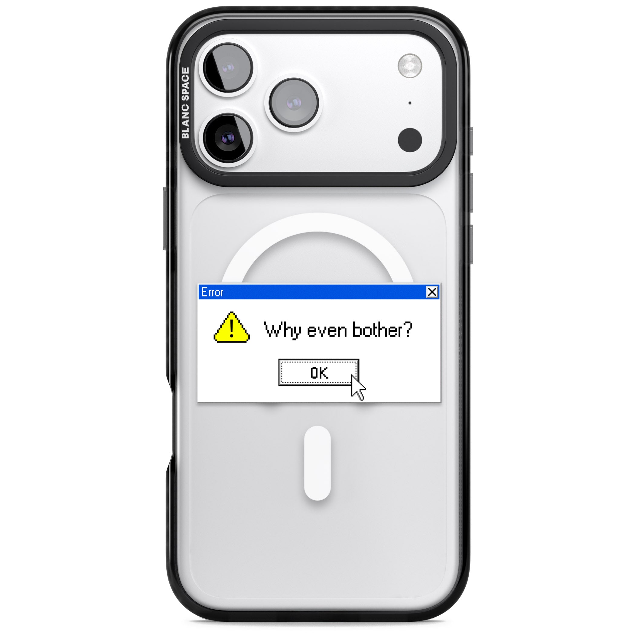 Why Even Bother Exe iPhone 17 Pro Max Impact Pro Black Phone Case