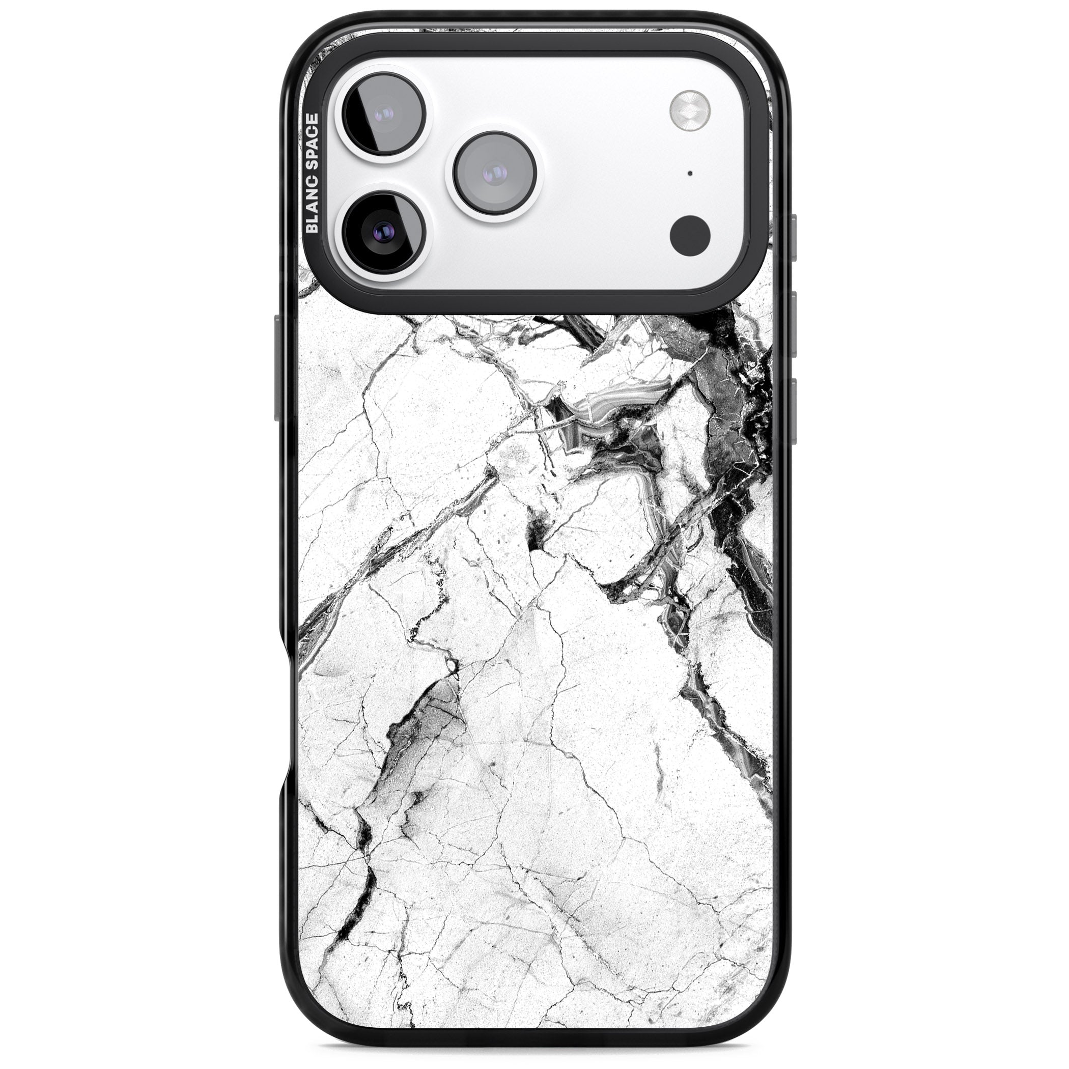 Storm Marble iPhone 17 Pro Impact Pro Black Phone Case