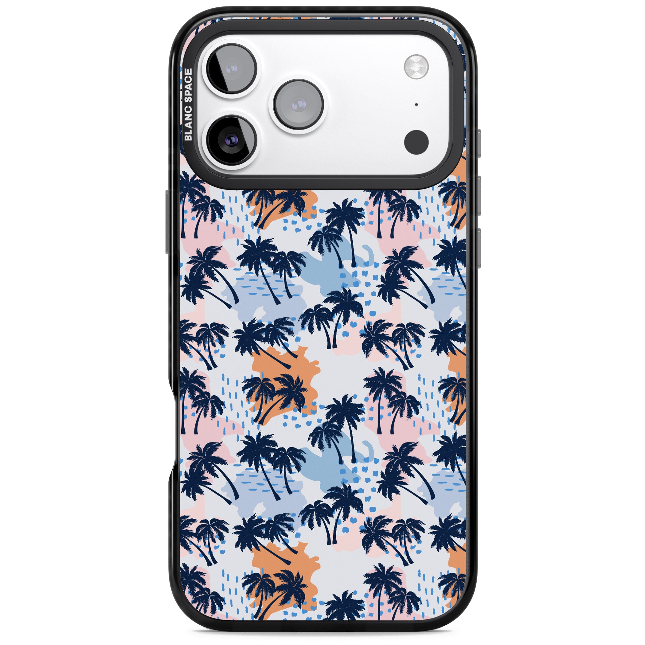 Tropical Vibes Palm iPhone 17 Pro Impact Pro Black Phone Case
