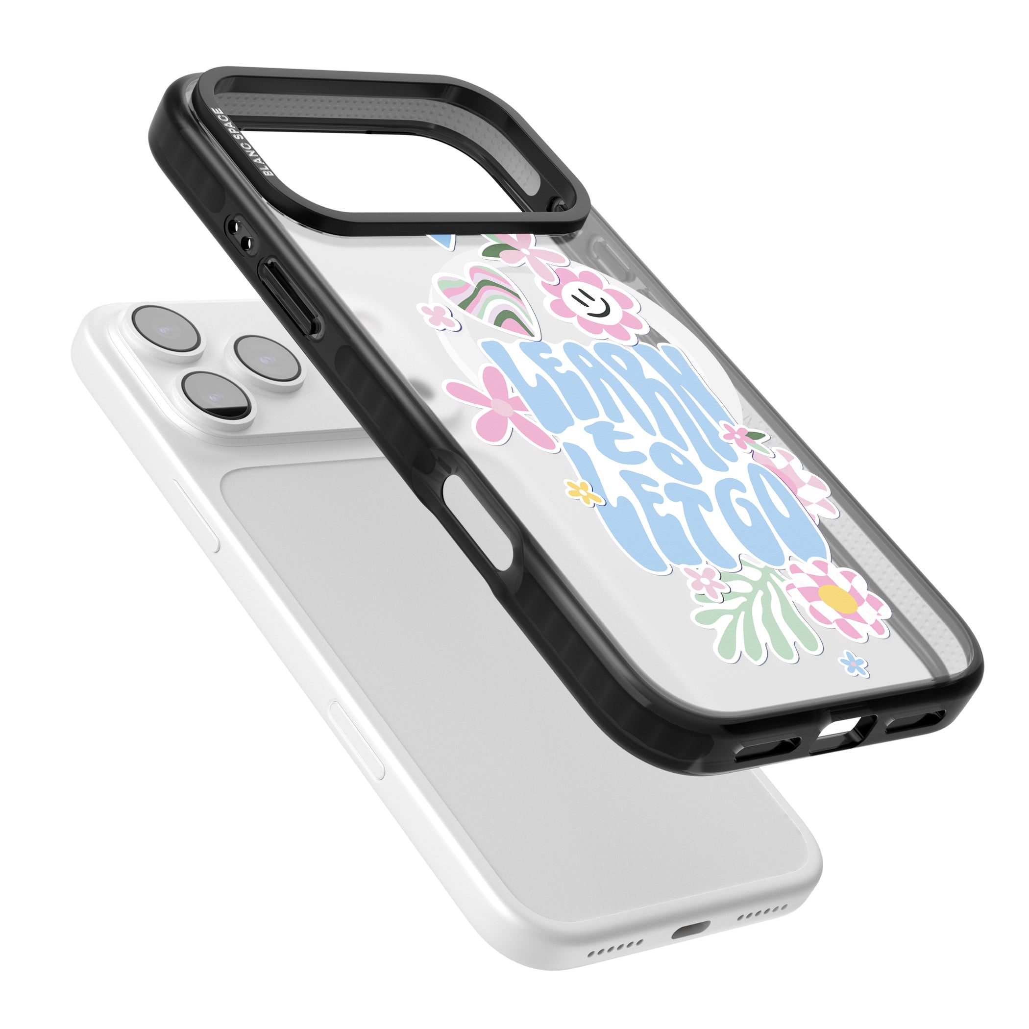 Learn To Let Go iPhone 17 Pro Max Impact Pro Black Phone Case Colours
