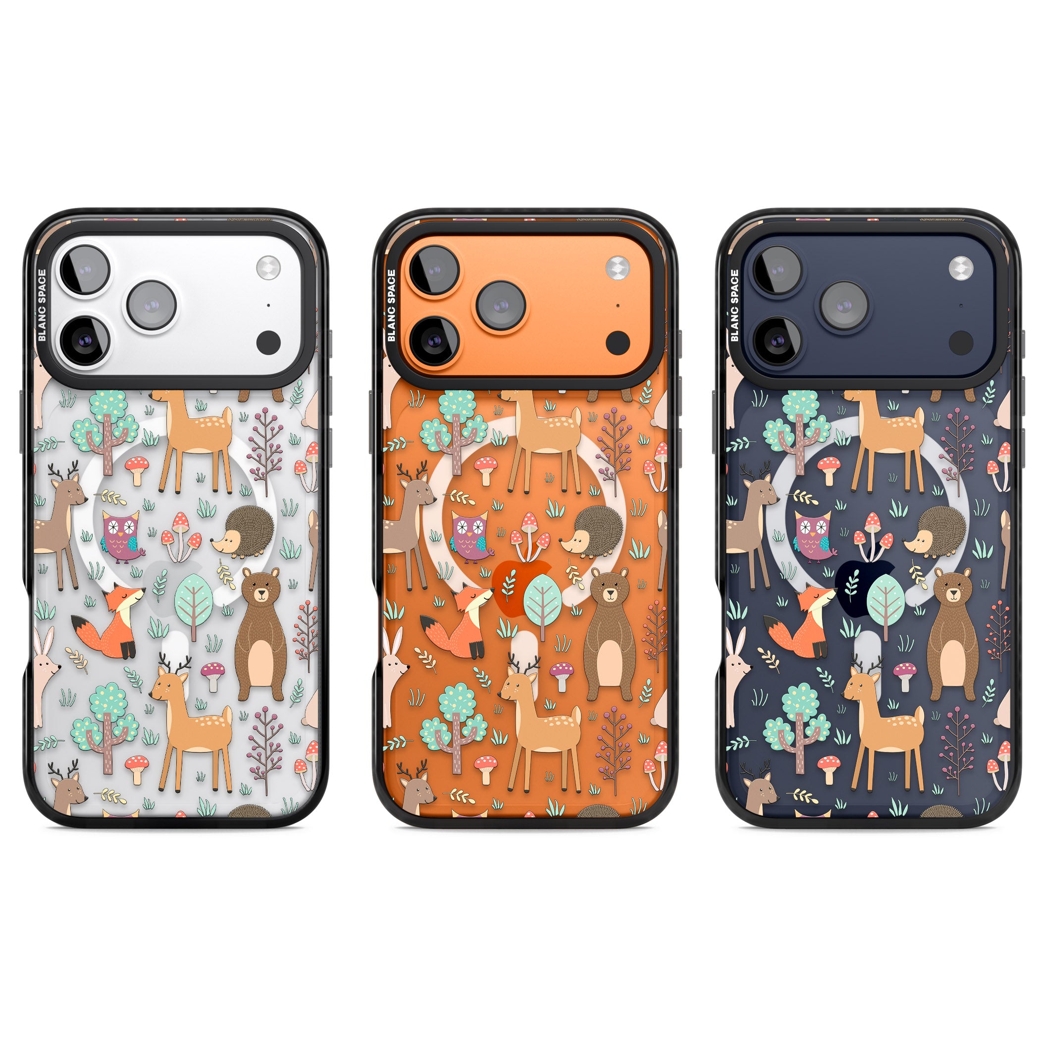 Wildlife Pattern iPhone 17 Pro Impact Pro Black Phone Case APT Impact Protection