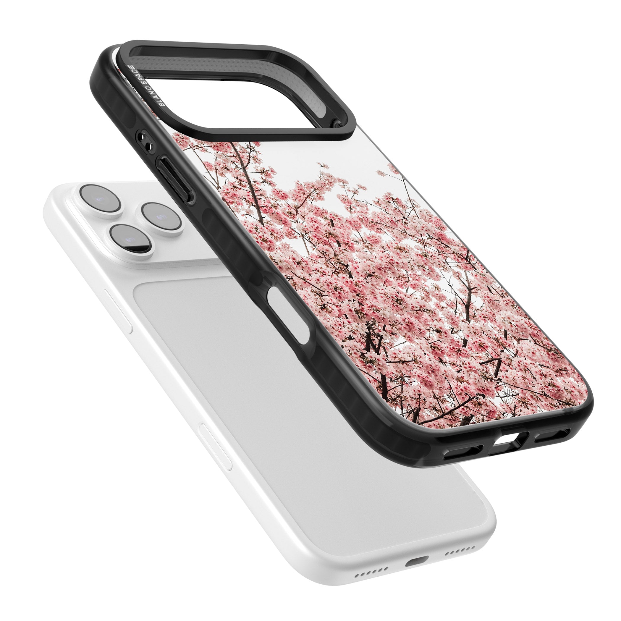 Cherry Blossom Bloom iPhone 17 Pro Max Impact Pro Black Phone Case Colours
