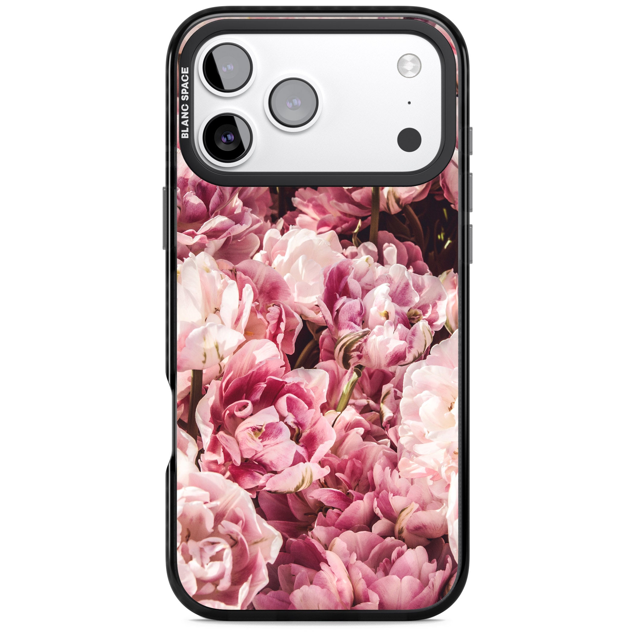 Petal Blush iPhone 17 Pro Max Impact Pro Black Phone Case