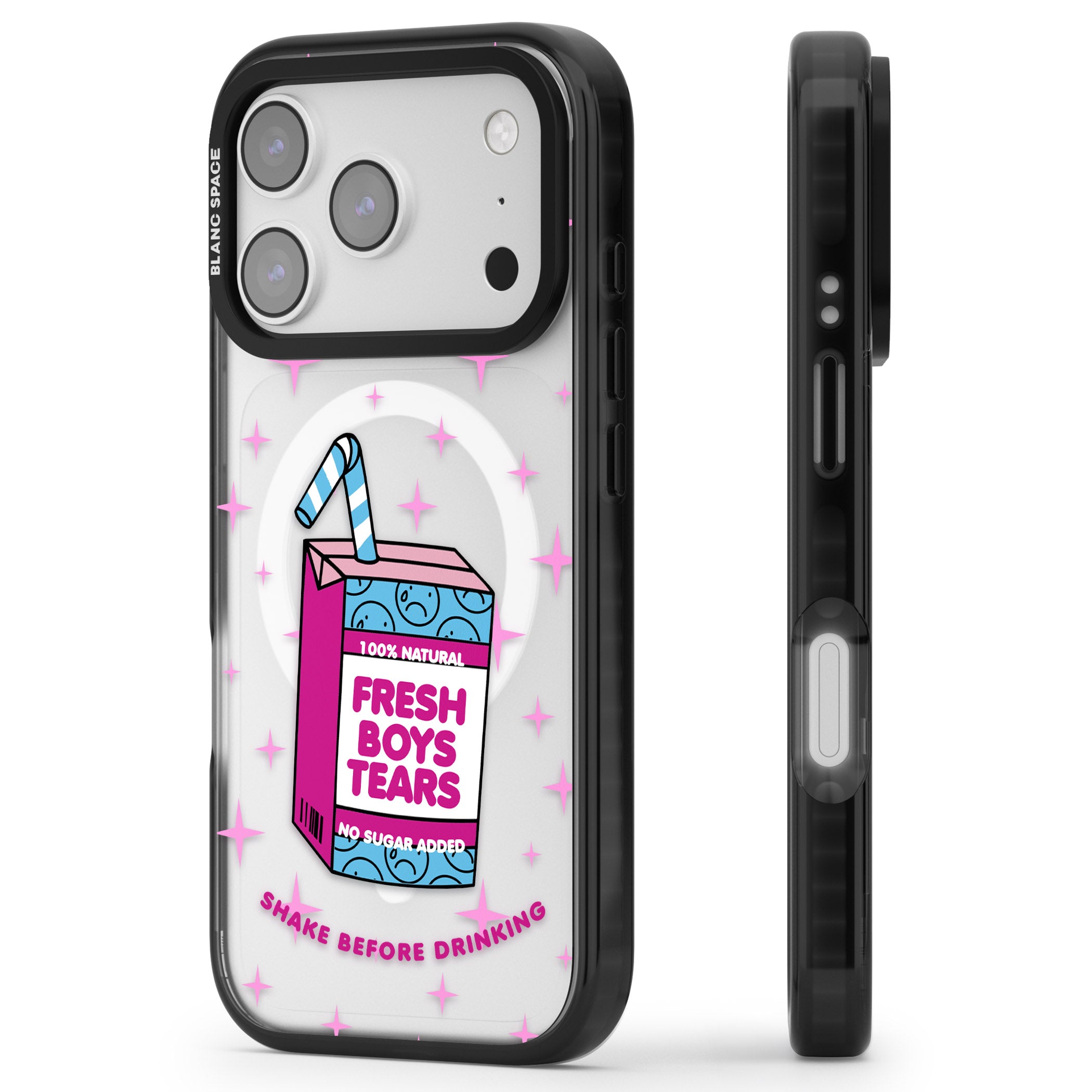 Boy Tears iPhone 17 Pro Max Impact Pro Black Phone Case Side Profile