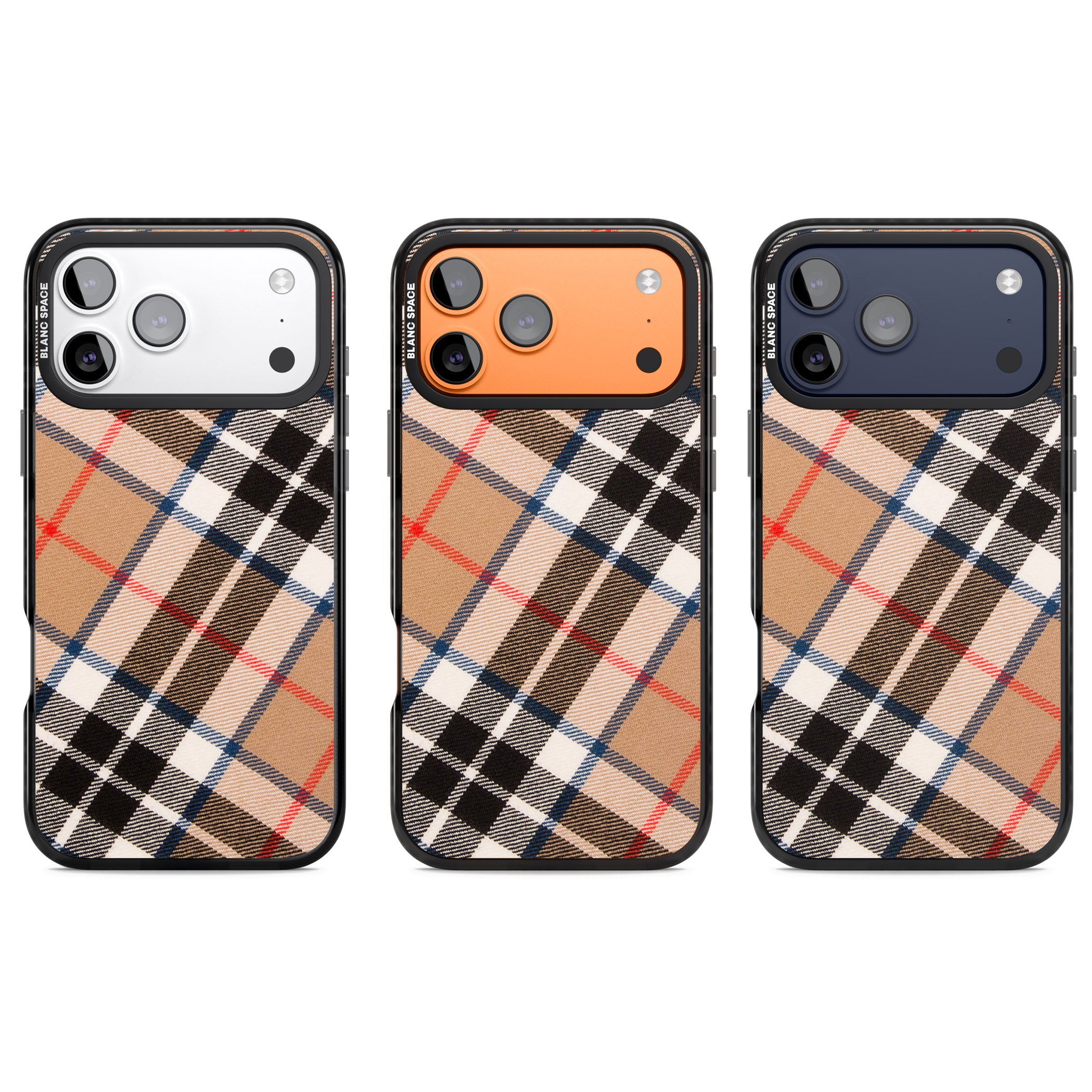 Haymarket Check iPhone 17 Pro Impact Pro Black Phone Case APT Impact Protection