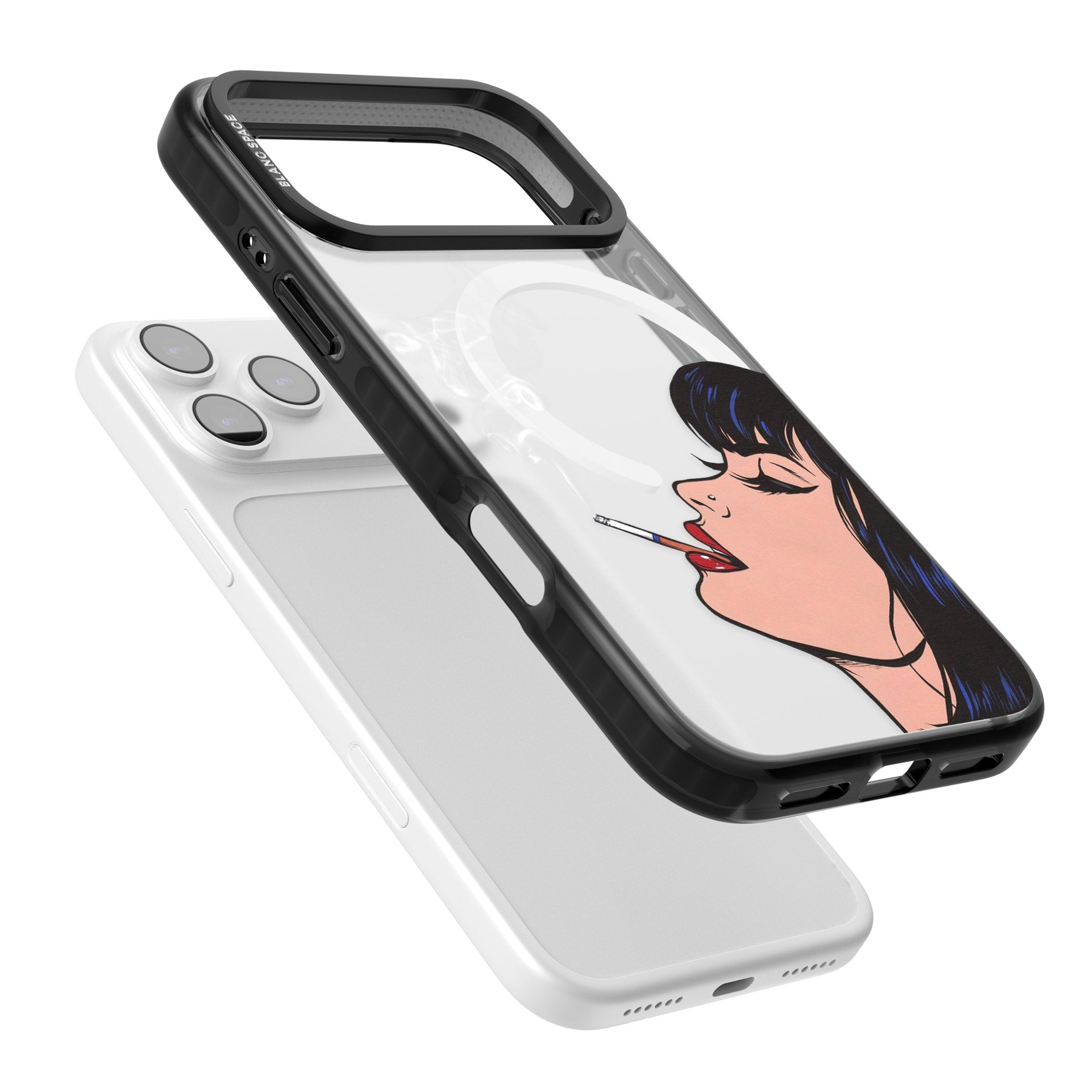 Stress Relief Pop Art iPhone 17 Pro Impact Pro Black Phone Case Colours