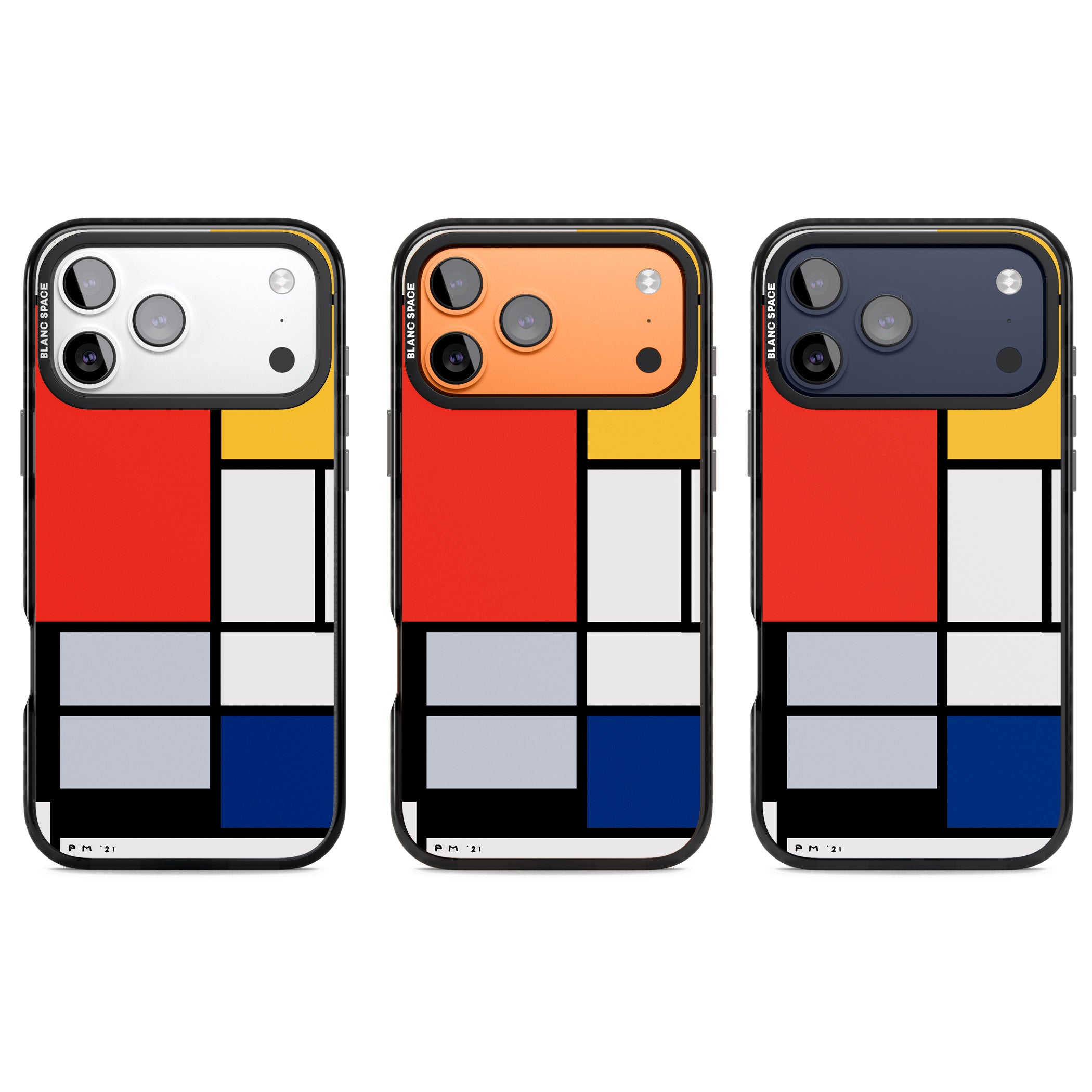 Piet Mondrian'S Composition iPhone 17 Pro Impact Pro Black Phone Case APT Impact Protection