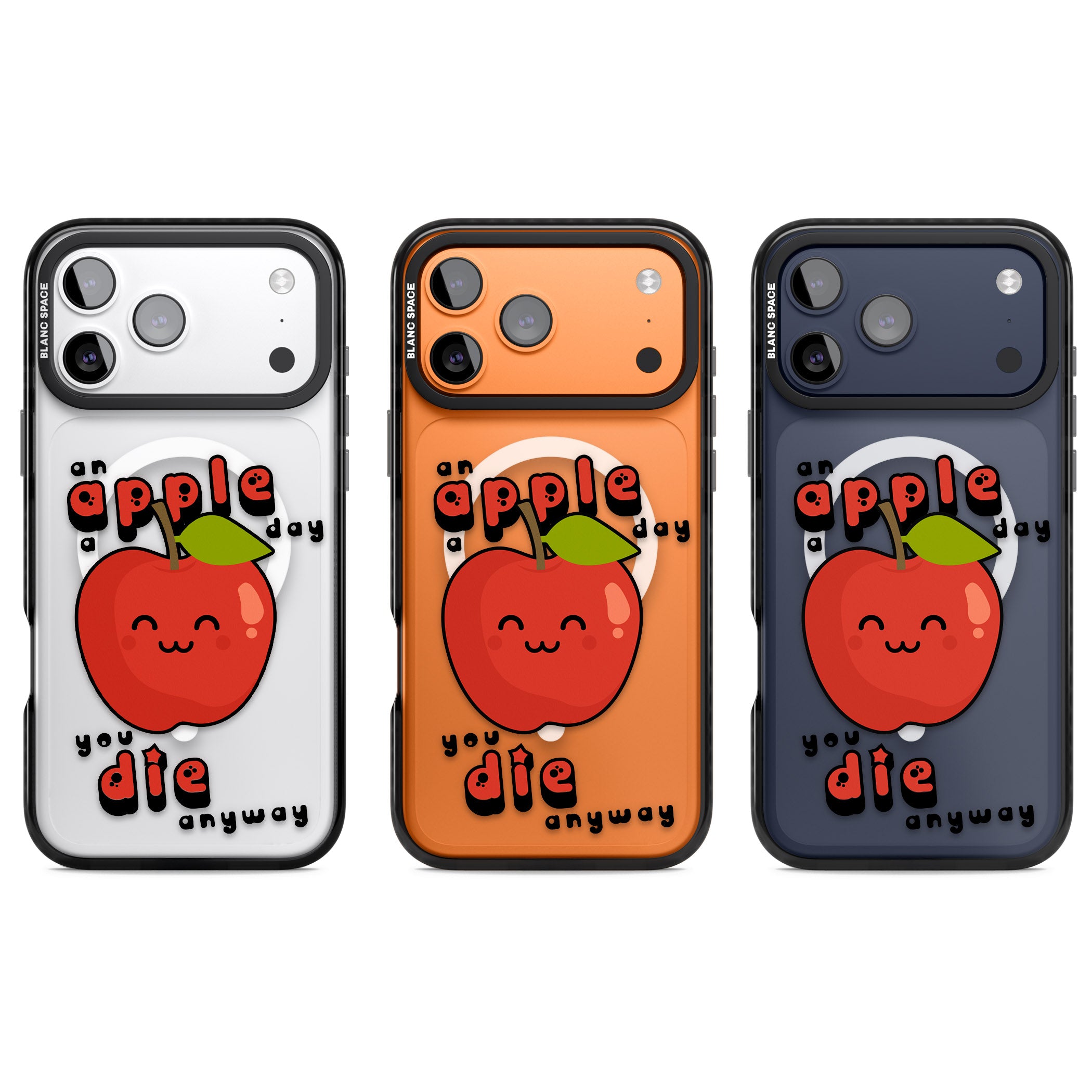 An Apple A Day iPhone 17 Pro Impact Pro Black Phone Case APT Impact Protection