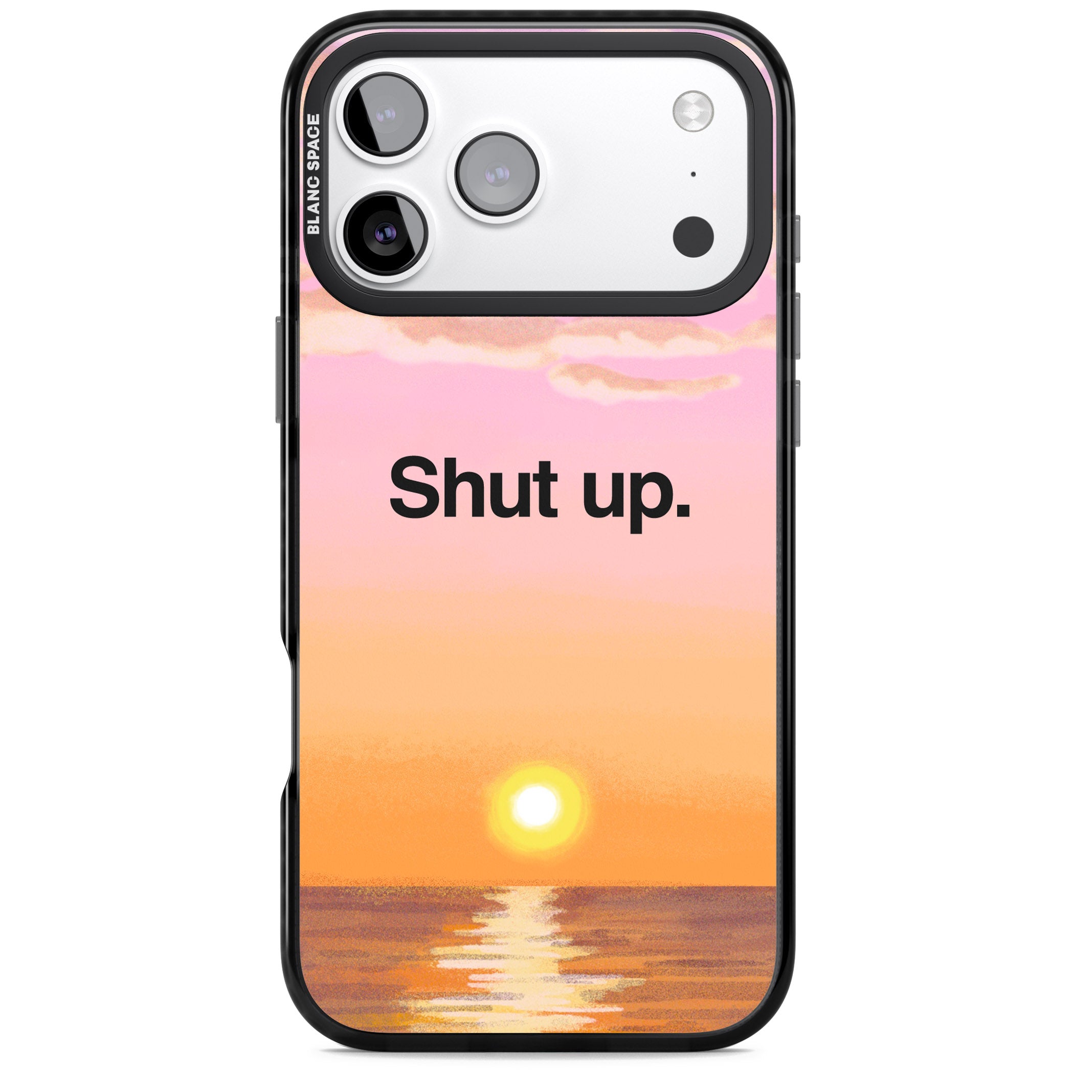 Shut Up iPhone 17 Pro Max Impact Pro Black Phone Case